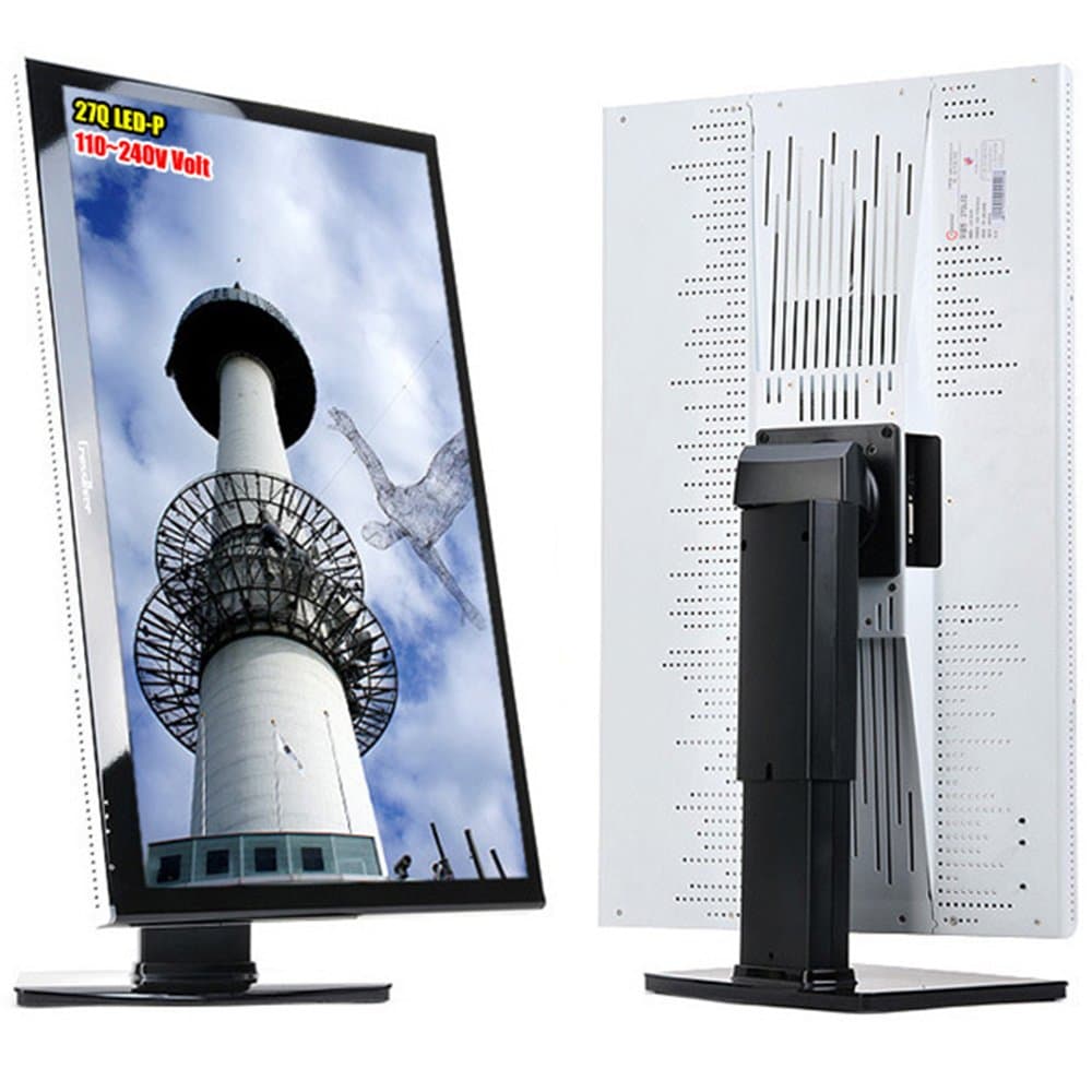 CROSSOVER Perfect Pixel 27Q LED-P 27" Dual Link DVI-D LG S-IPS QHD 2560X1440 Pivot Tilt Monitor