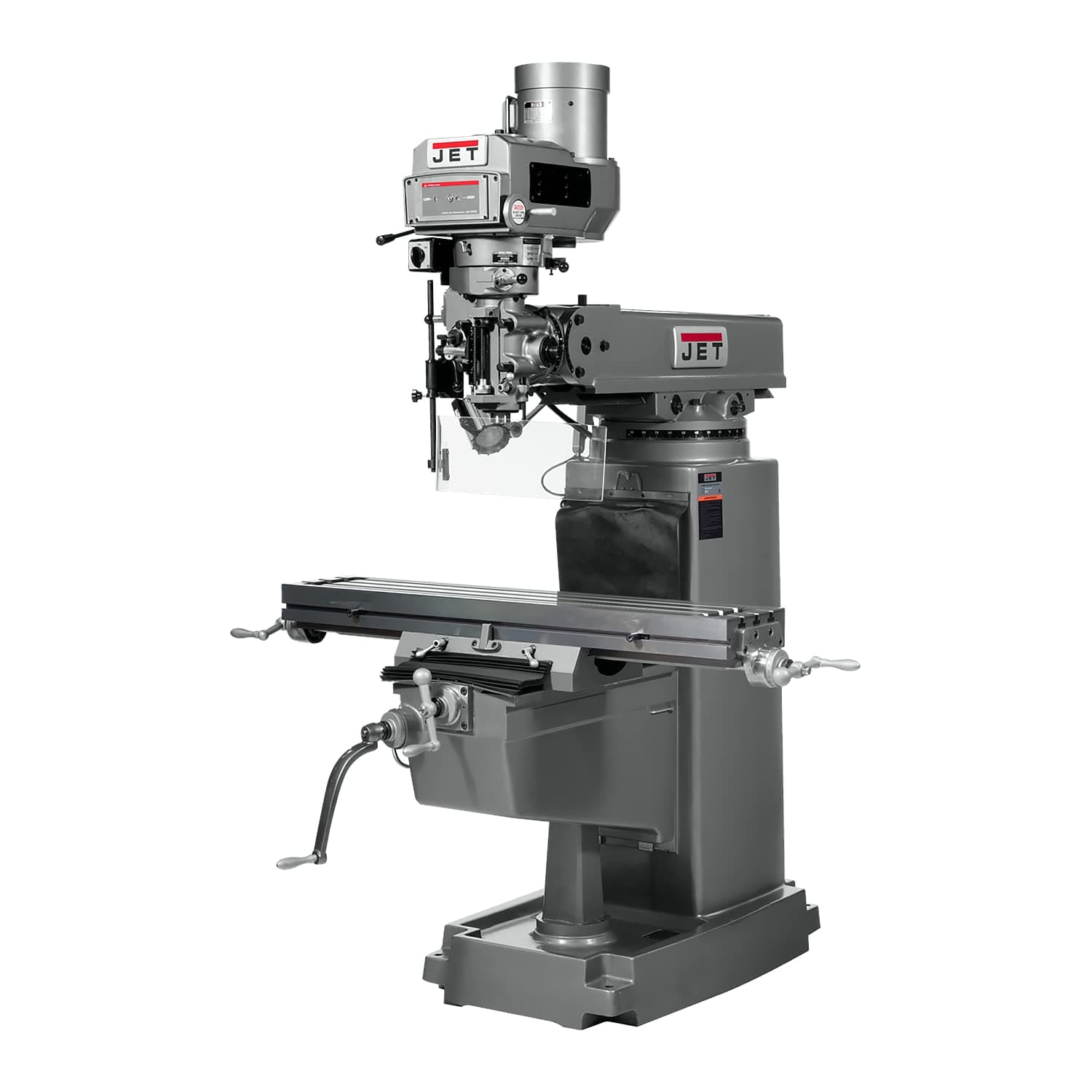 JET Variable-Speed Milling Machine, Newall NMS800 DRO (Quill), X-Axis Powerfeed, 3 HP, 230/460V 3Ph (JTM-1050VS2)