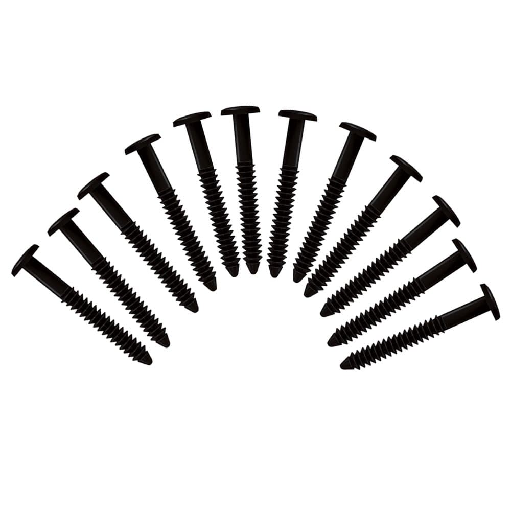 Exterior Solutions Vinyl Shutter Fastener Spike Loks for Installing Decorative Exterior Vinyl Shutters (Black)