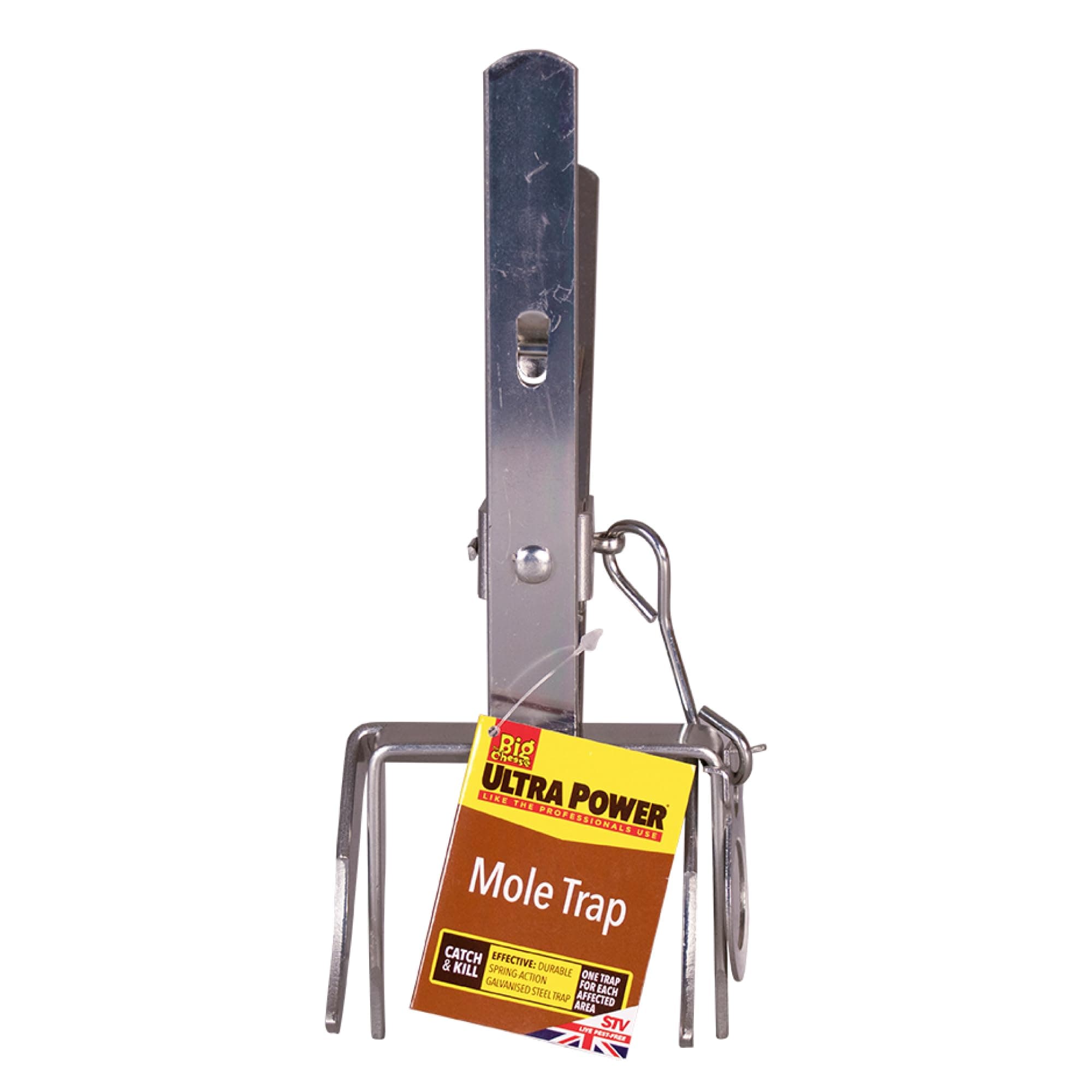 Defenders STV312 Mole Claw Trap (Catch and Kill Trap to Control Moles, Protects Lawns and Gardens, Durable, Rust-Free, All-Weather Design), Silver, 8.0 cm*22.0 cm*10.5 cm