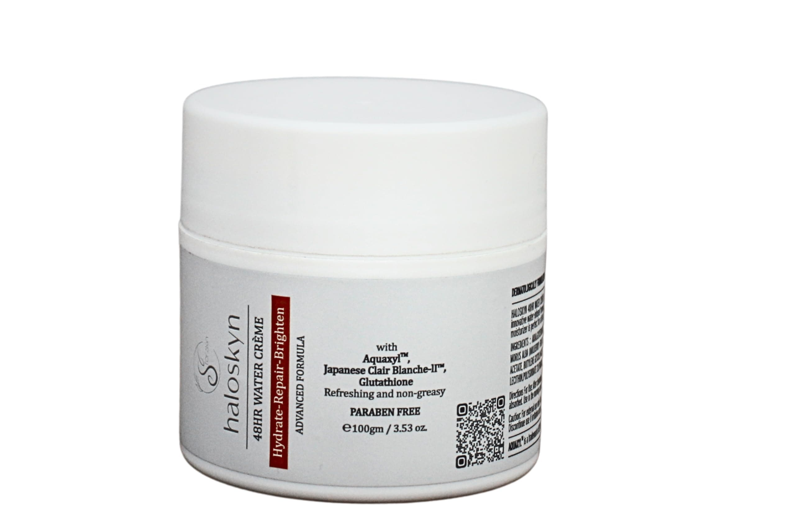 Depigmentation Moisturiser - 48 Hour Water Creme for Oily & Acne Prone Skin | With Aquaxyl, Japanese Clair Blanche 2 & Glutathione |100 gms