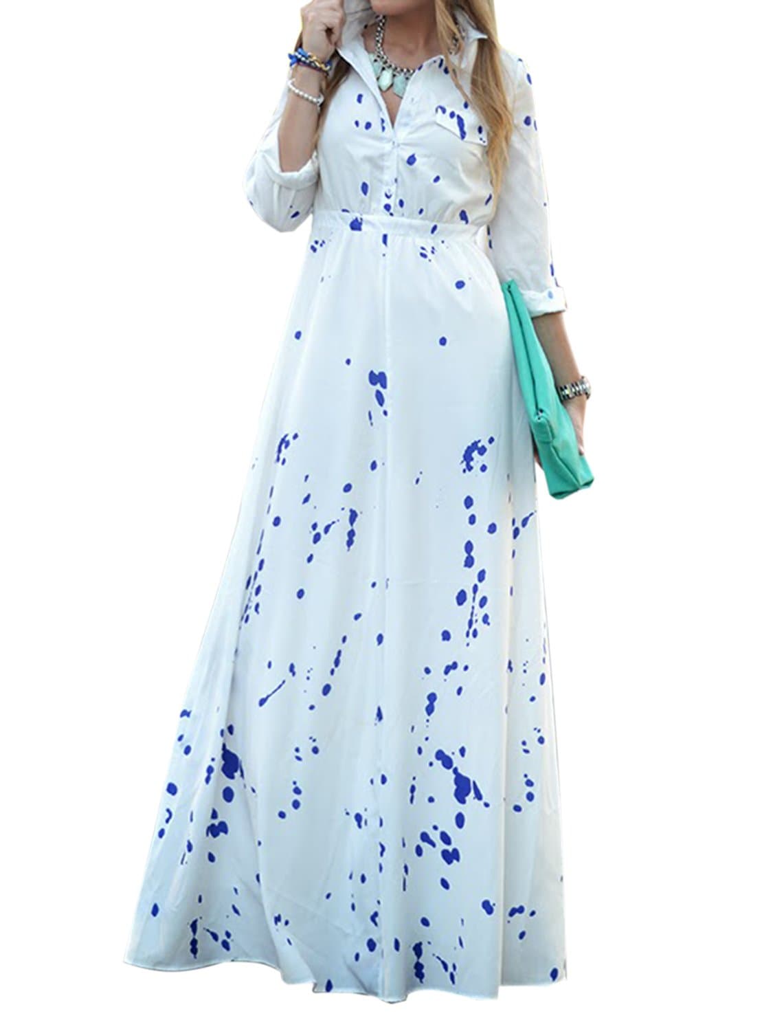 Choies Women's Limited Edition Let's Wander Maxi Dress M Multi