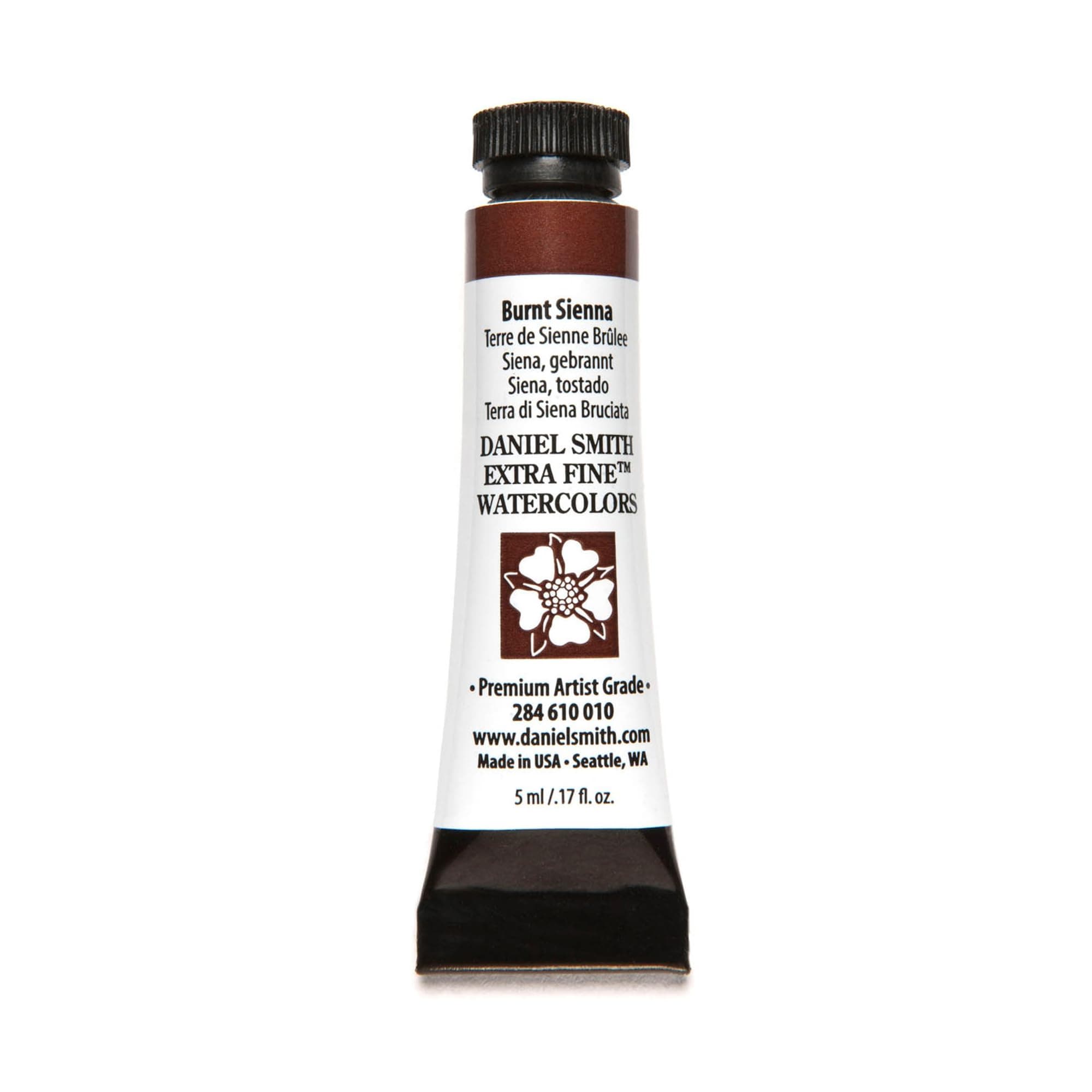 284610010 Extra Fine Watercolors Tube, 5ml, Burnt Sienna