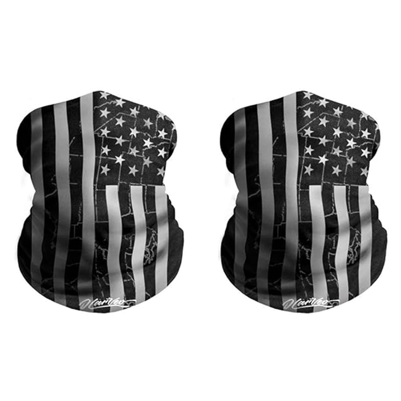 2-Pack Child American Flag Outdoor Face Mask, Half Dust-Proof Windproof Motorcycle Bicycle Bike Kid Face Mask for Cycling, Hiking, Camping, Climbing, Fishing, Jogging
