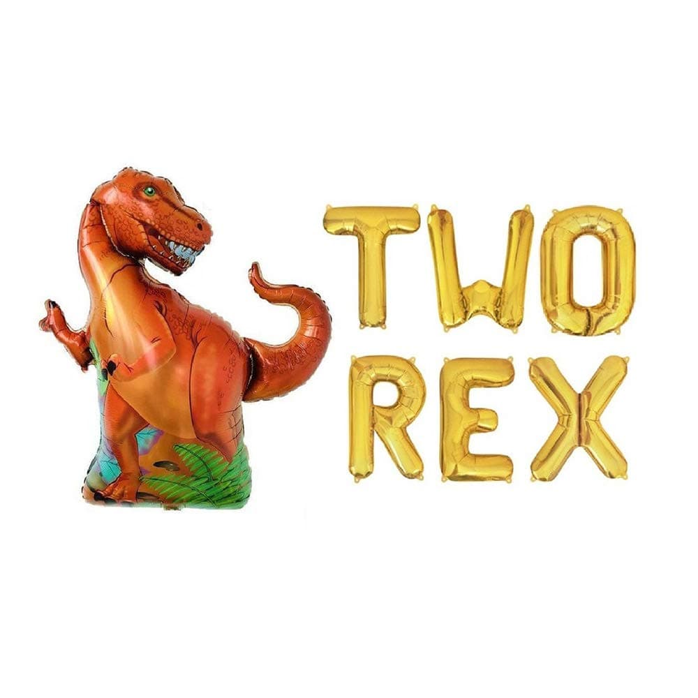 Two Rex Balloons 2 Rex balloons Dinosaur party T Rex Balloon Dinosaur Balloon TRex Theme Dinosaur Birthday Roar Rawr Sign Banner Dinos