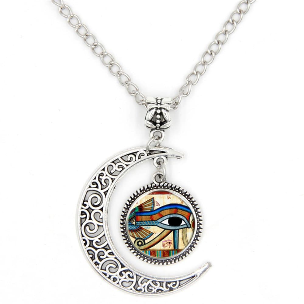 LIAOWY Eye of Horus Necklace Pendant Charm Handmade Jewelry