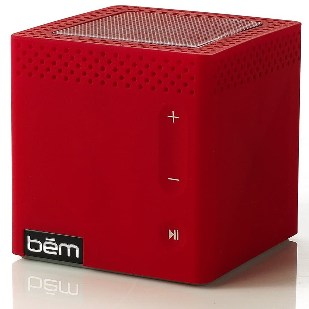 Bem HL2022C, Bluetooth Mobile Speaker for Smartphones, iPhone, iPad with Touch-Sensitive Buttons - Red