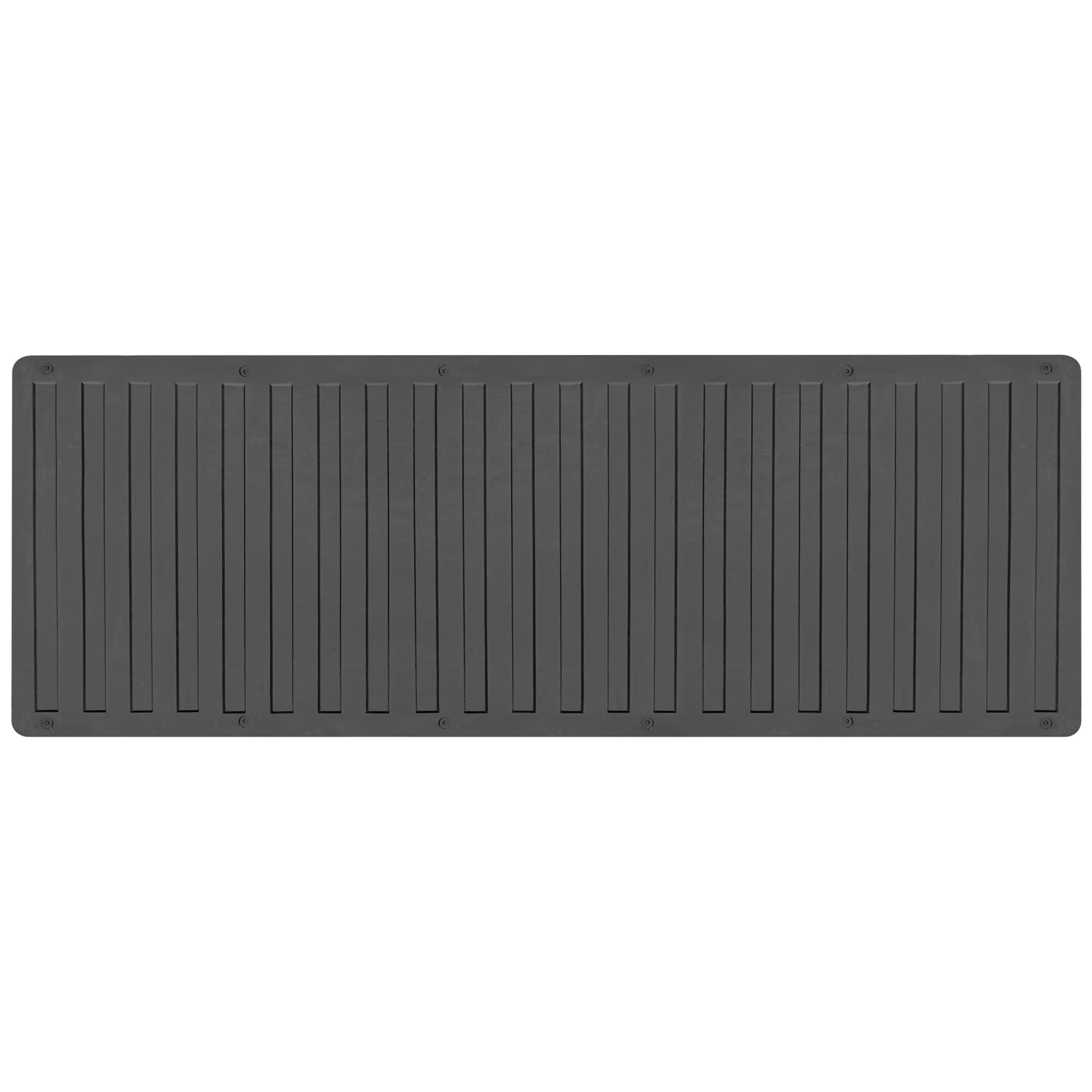 BDK-MT-600A Heavy-Duty Utility Truck Bed Tailgate Mat, 60" x 19.5" – Extra Thick Rubber Cargo Liner for Pickup Trucks with Universal Trim-to-Fit Design - Black