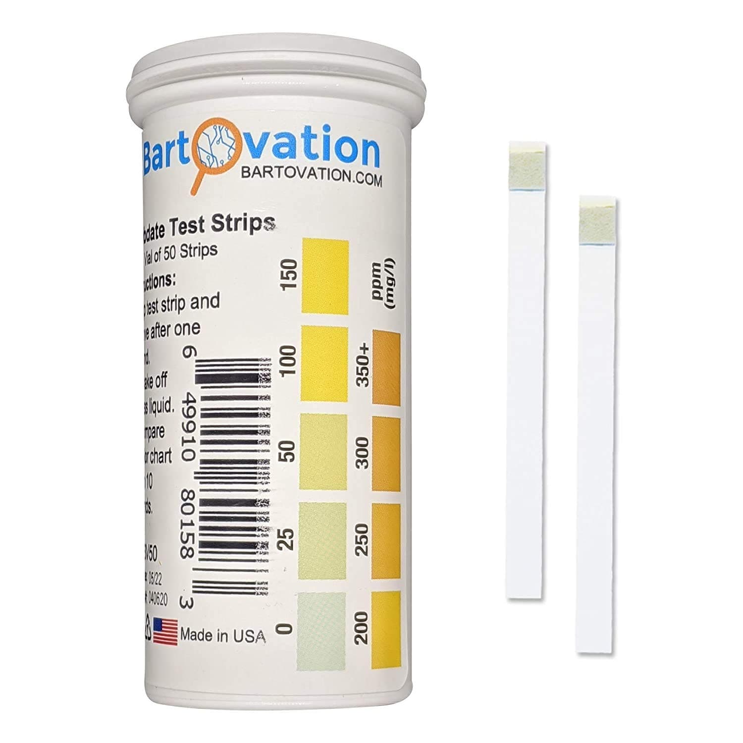 Molybdate Test Strip 0-350+ ppm [Vial of 25 Strips]