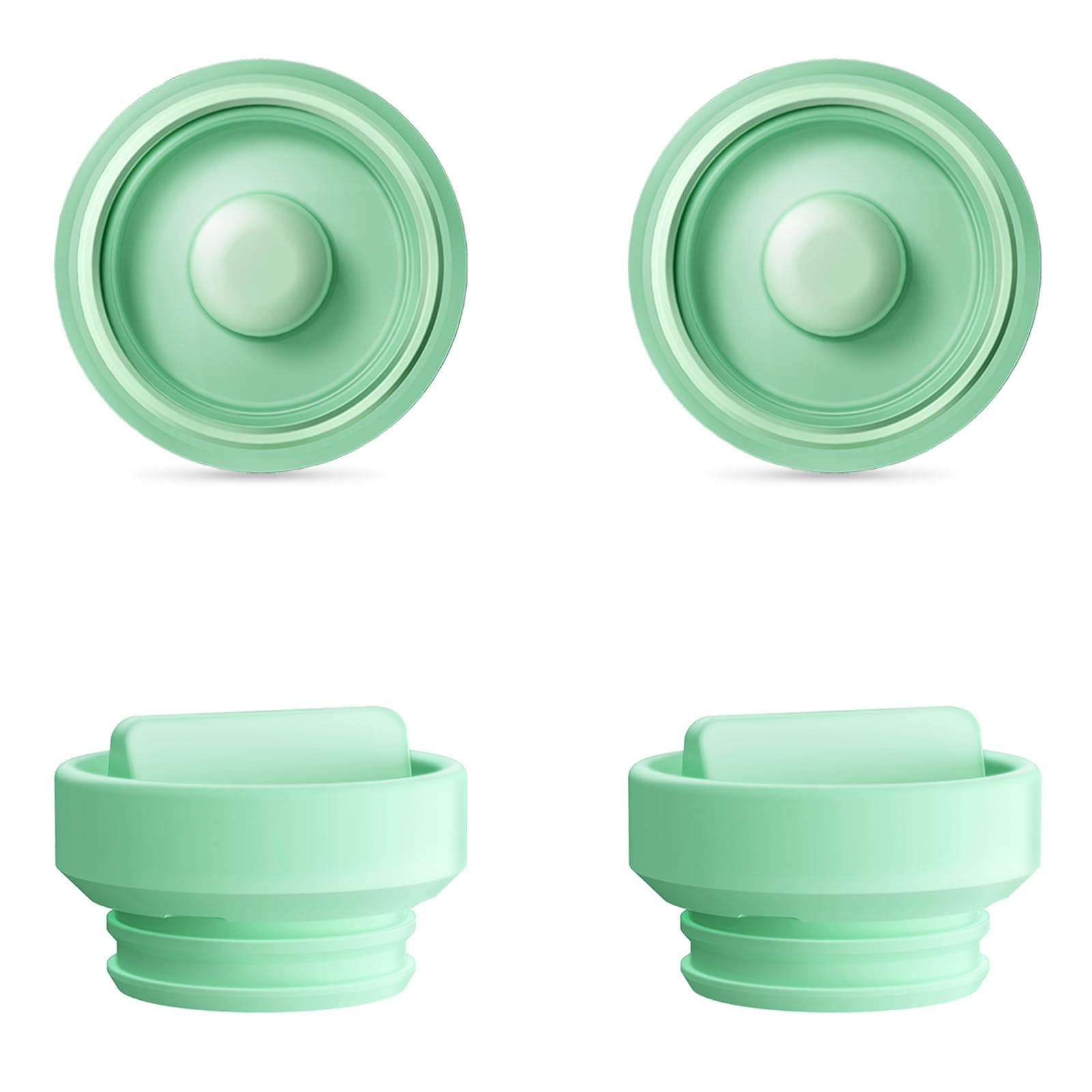 2pcs Duckbill Valves and 2pcs Diaphragm Compatible with Elvie Stride Pump Replacement Parts, Replace for Elvie Pump Valves Diaphragm Parts Accessories