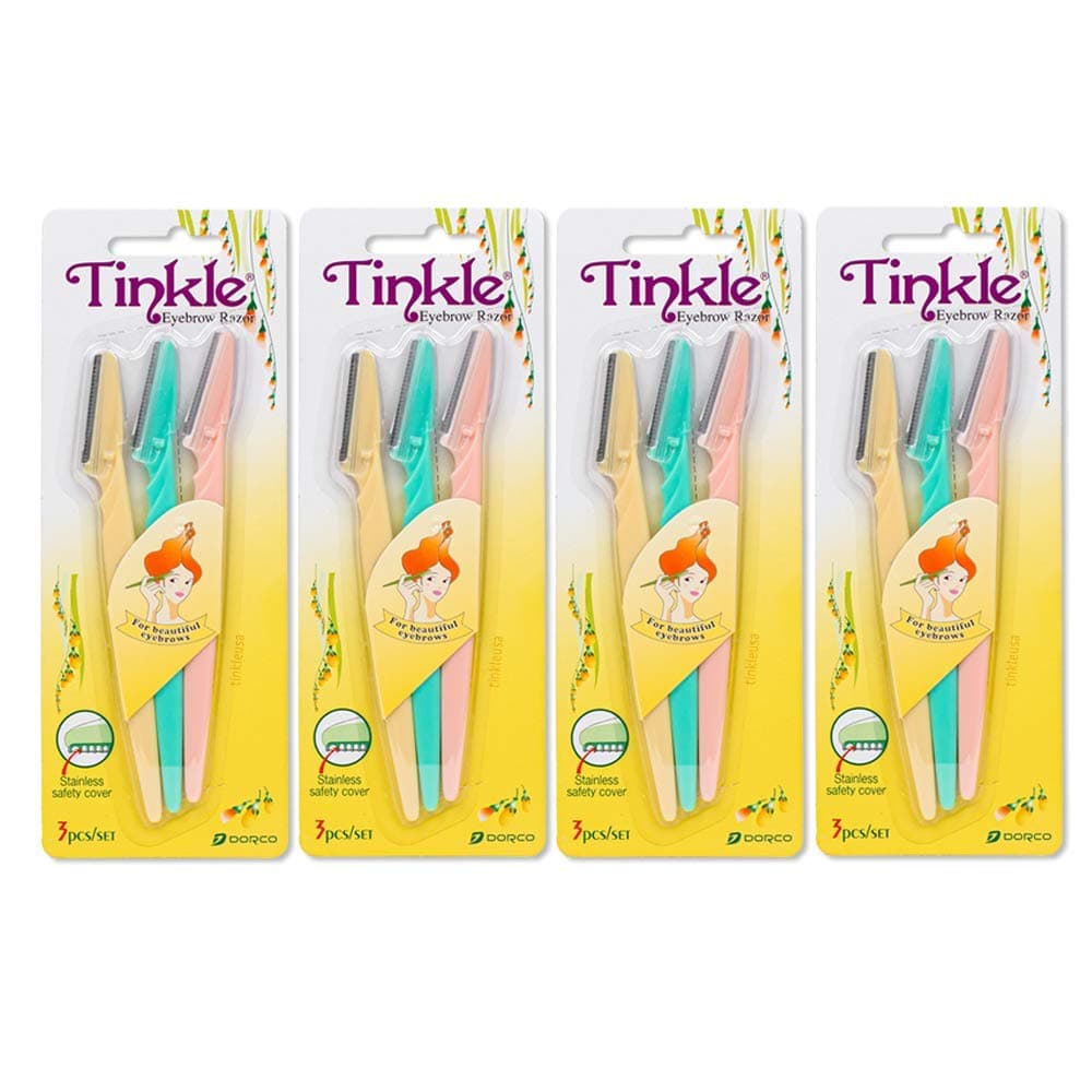 TINKLE Eyebrow Razor - 12 Pieces, basic, (Pack of 1)
