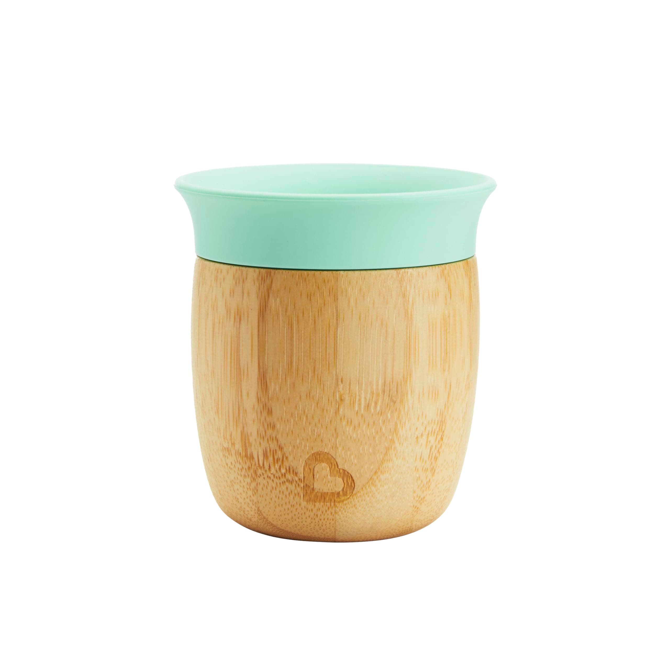Bambou 5Oz Open Training Cup For Babies And Toddlers, Non-Toxic Bamboo And Food-Grade Silicone, 150 ML, Brown