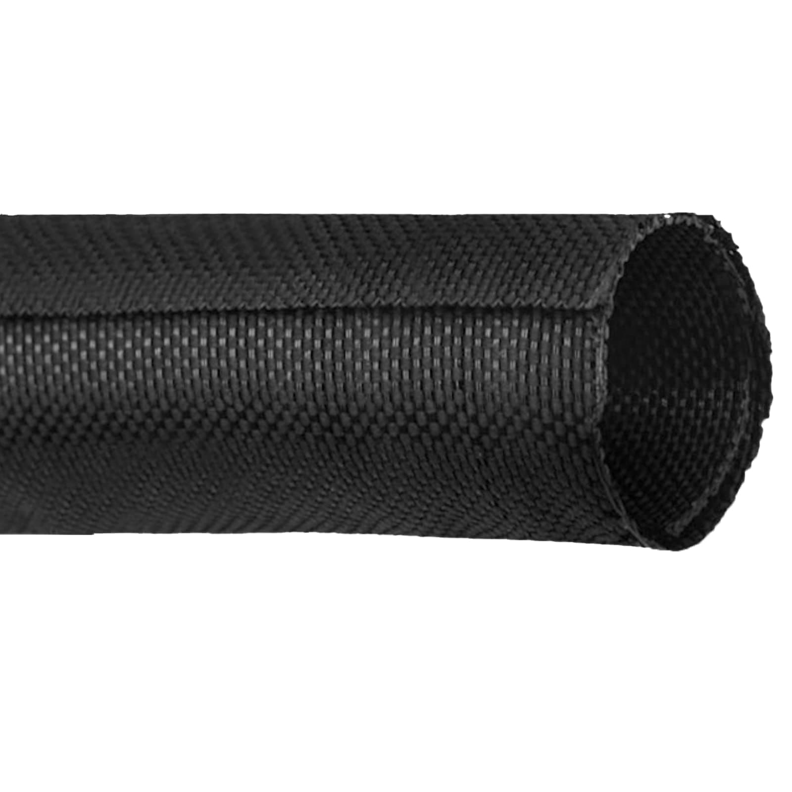 Black Braided Cable Management Sleeves Wire Loom Tubing Cord Protector Self-Wrapping (1“-30Feet)