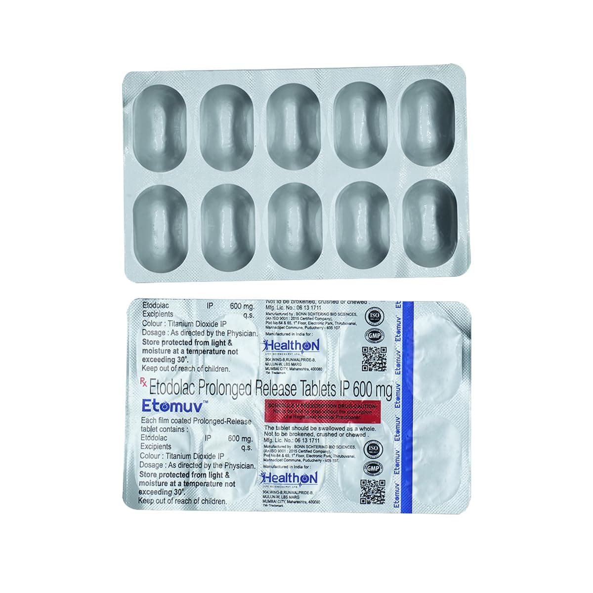 Etomuv 600 - Strip of 10 Tablets