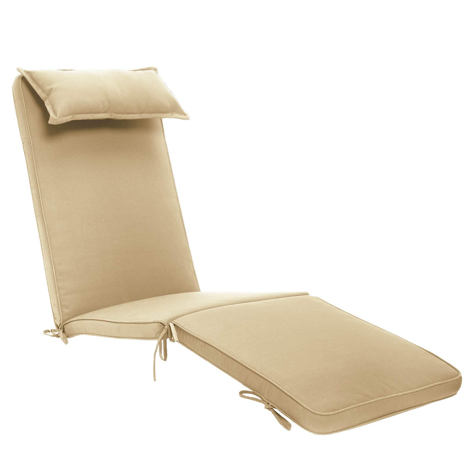 Plant Theatre Luxury Steamer Cushion with Head Pillow in Warm Beige