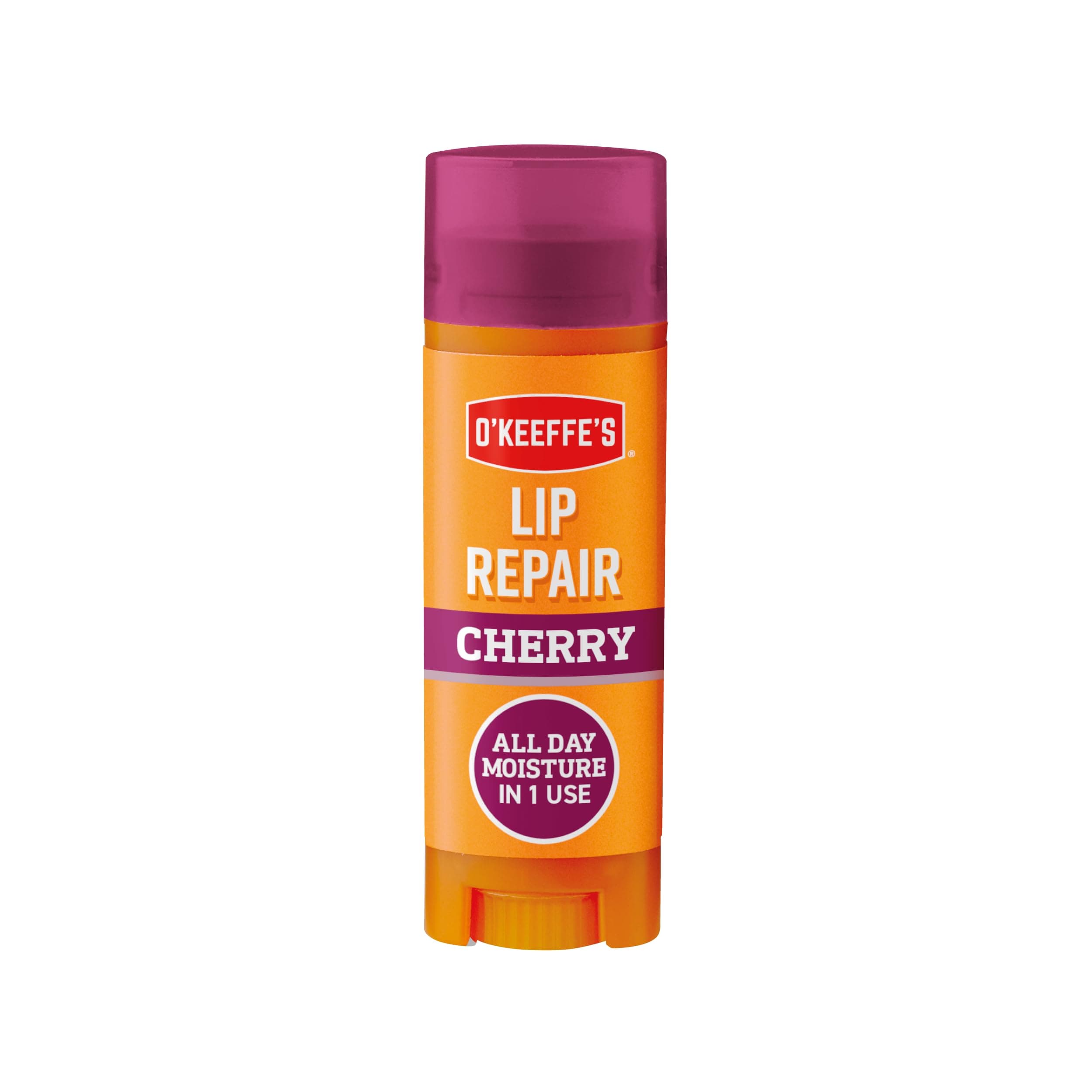 O'Keeffe's Lip Repair Cherry, 4.2g – For Extremely Dry, Cracked Lips | With Cherry & Vitamin E Oil, Provides All Day Hydration