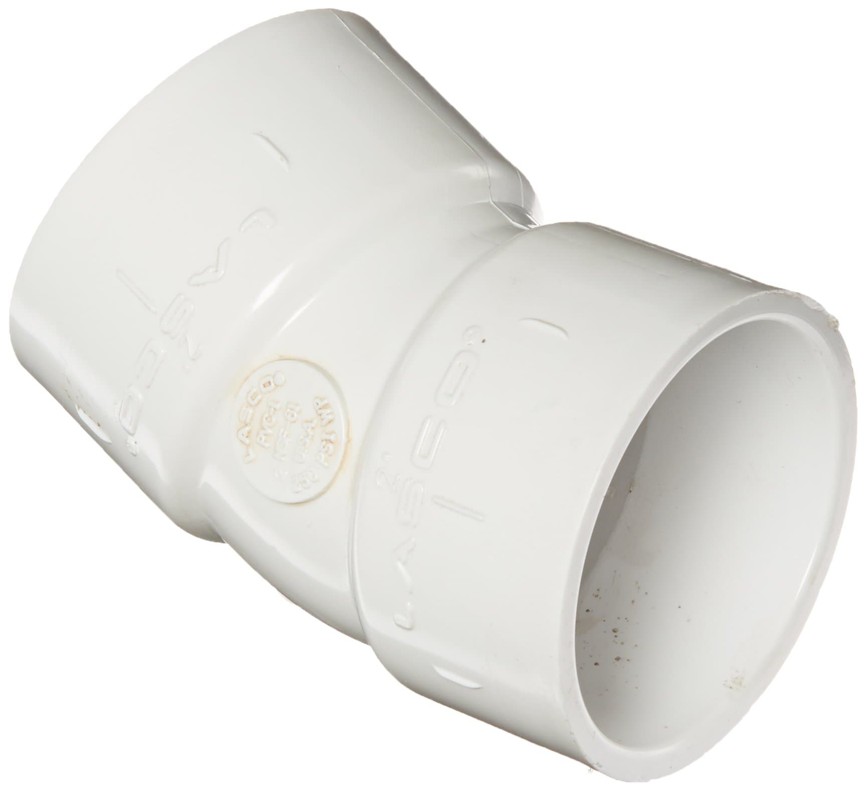 Lasco 465-020 5.08 cm Slip Sch40 22.5 Degree Elbow