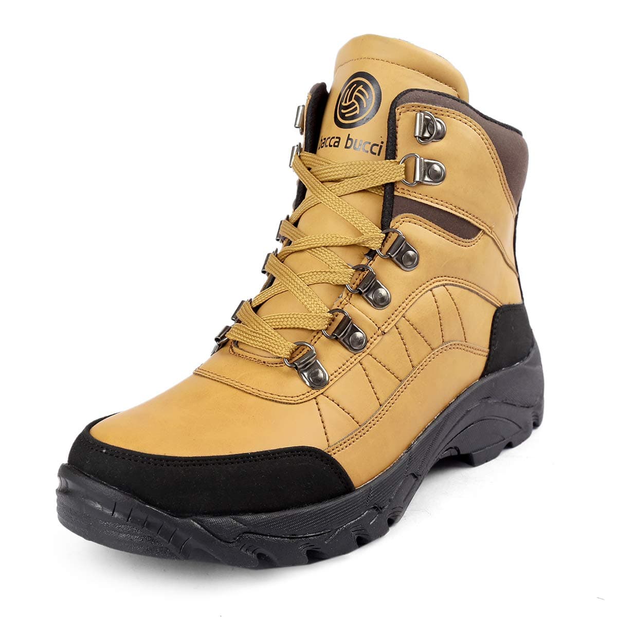 Bacca BucciWaterproof Snow Boots Sprite high top Ankle Boots for Men-Tan