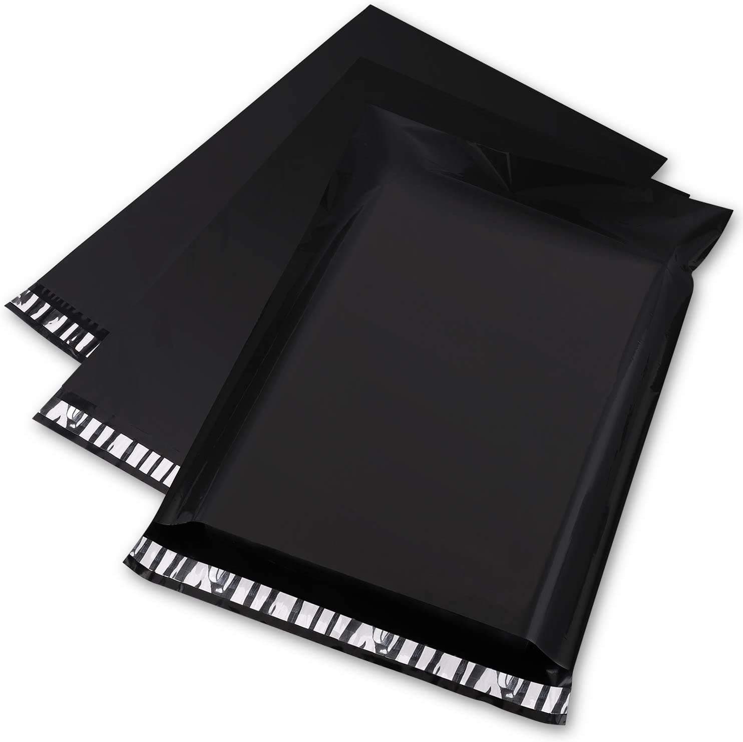 Switory Medium Parcel Bags Plastic Mailing Bags 12x16In (30.5x39.5cm) 100pc Black Postal Bags for Clothes Shipping Bags Package Bags for Posting Clothes Posting Bags Postage Bag