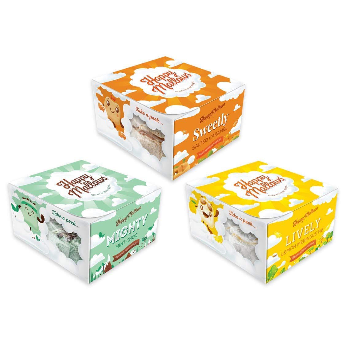 Gourmet Marshmallows | 3 Box Multi-Buy | 100% Handmade | 100% Family Run (The Big 3, 3 x 120g Boxes)