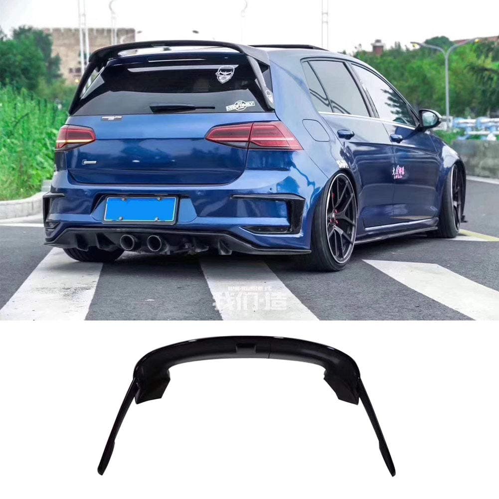 ABS MK7 Gloss Black Rear Wing Side Spoiler Lip for Volkswagen Golf 7 2014 2015 2016 2017