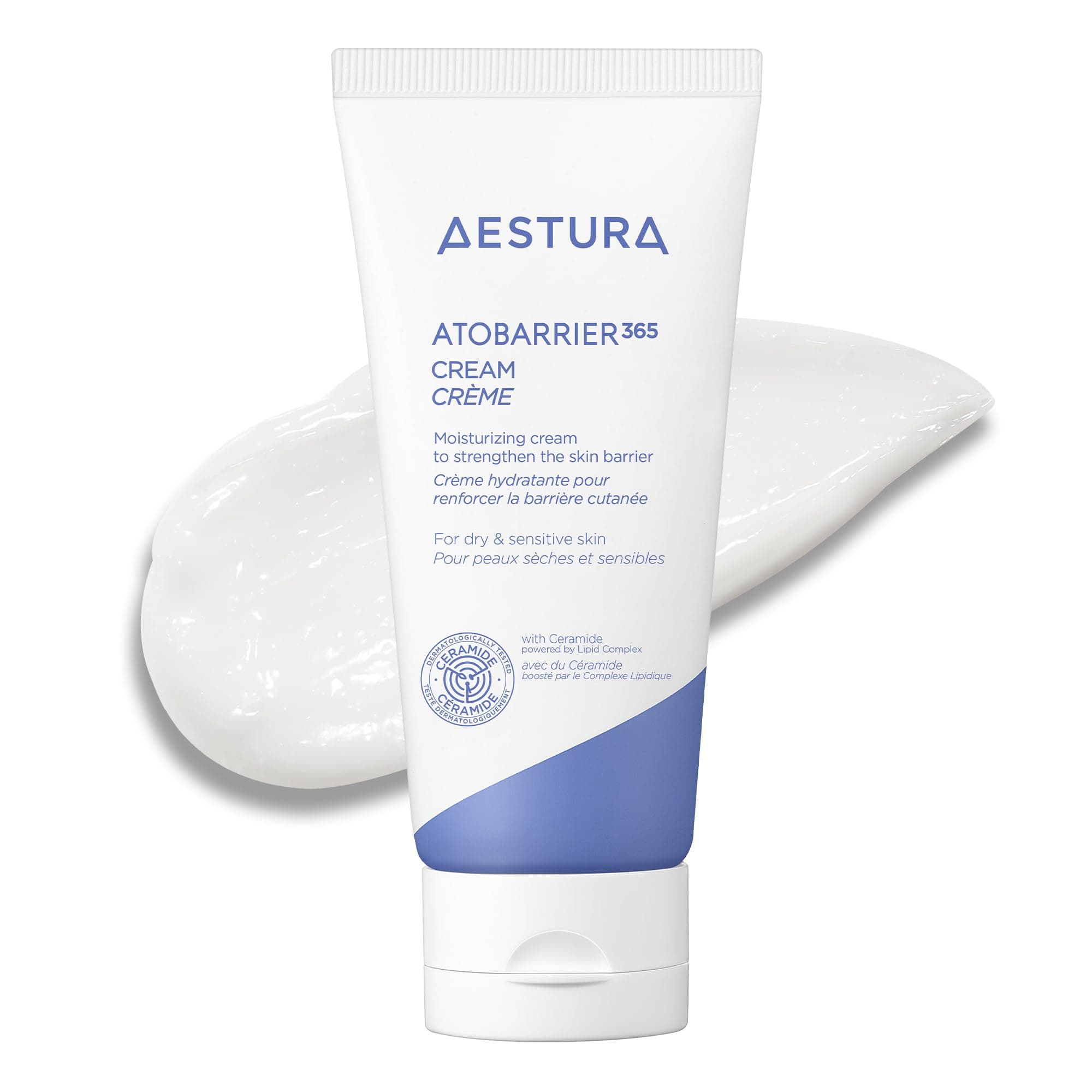 AESTURA ATOBARRIER365 CERAMIDE CREAM | Long Lasting Hydration Facial Moisturizer for Dry & Sensitive Skin | 80ml, 2.7 oz