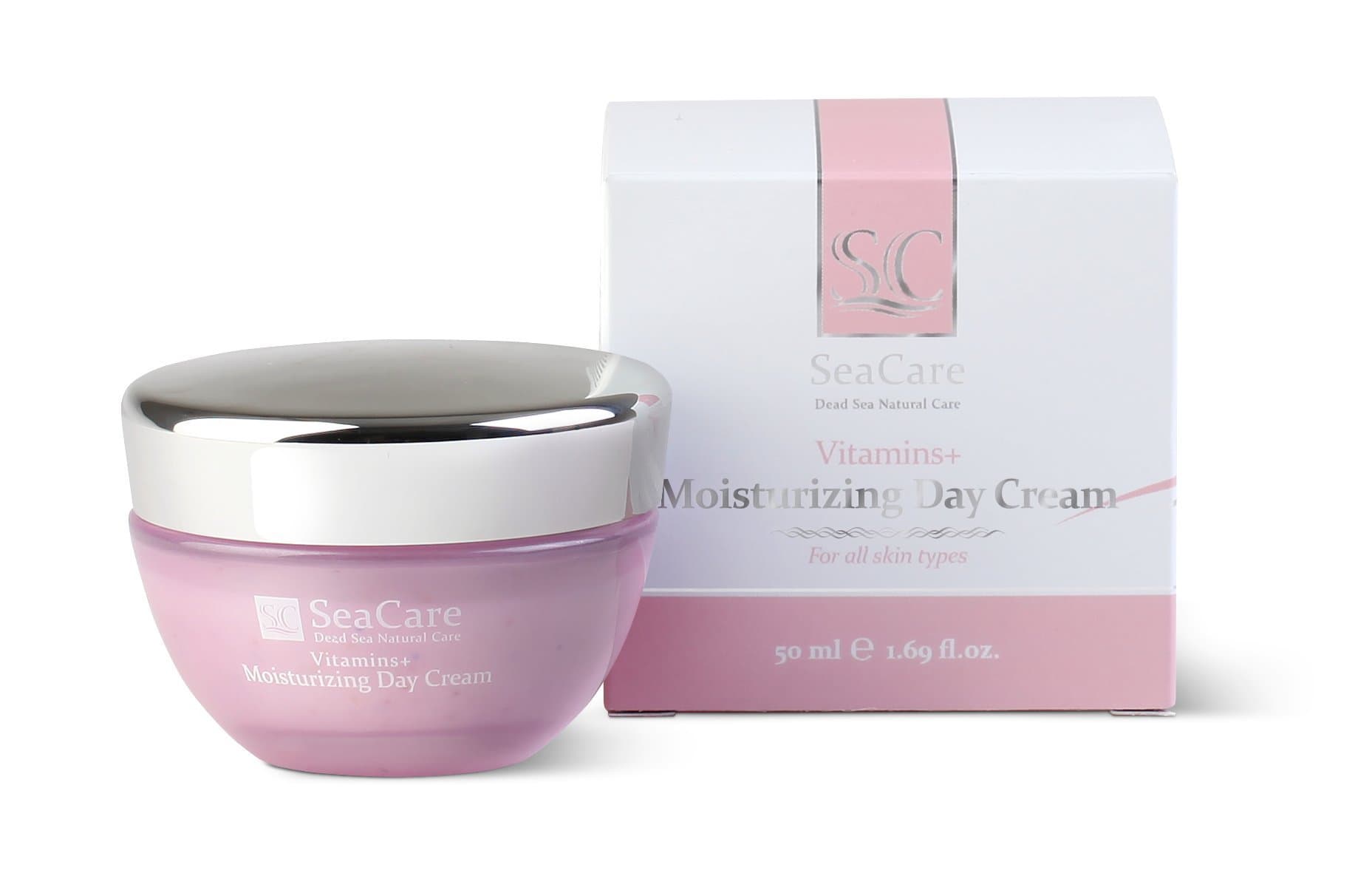 Multi - Vitamin Day Face Moisturising Cream by SeaCare with Vitamins A, E, Coenzyme Q10 and Dead Sea Minerals, 50ml
