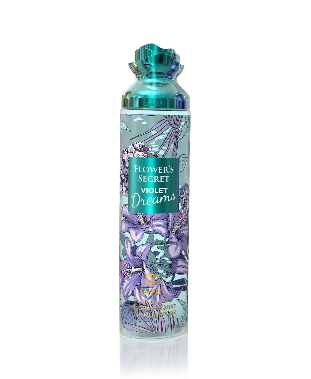 FLOWER'S SECRET - VIOLET DREAMS - DAILY REFRESHING FRAGRANCE BODY MIST WITH A GENTLE AND PLEASNT LONG-LASTING AROMA, SMOOTH AND SOFT BODY FRAGRANCE - 250ml