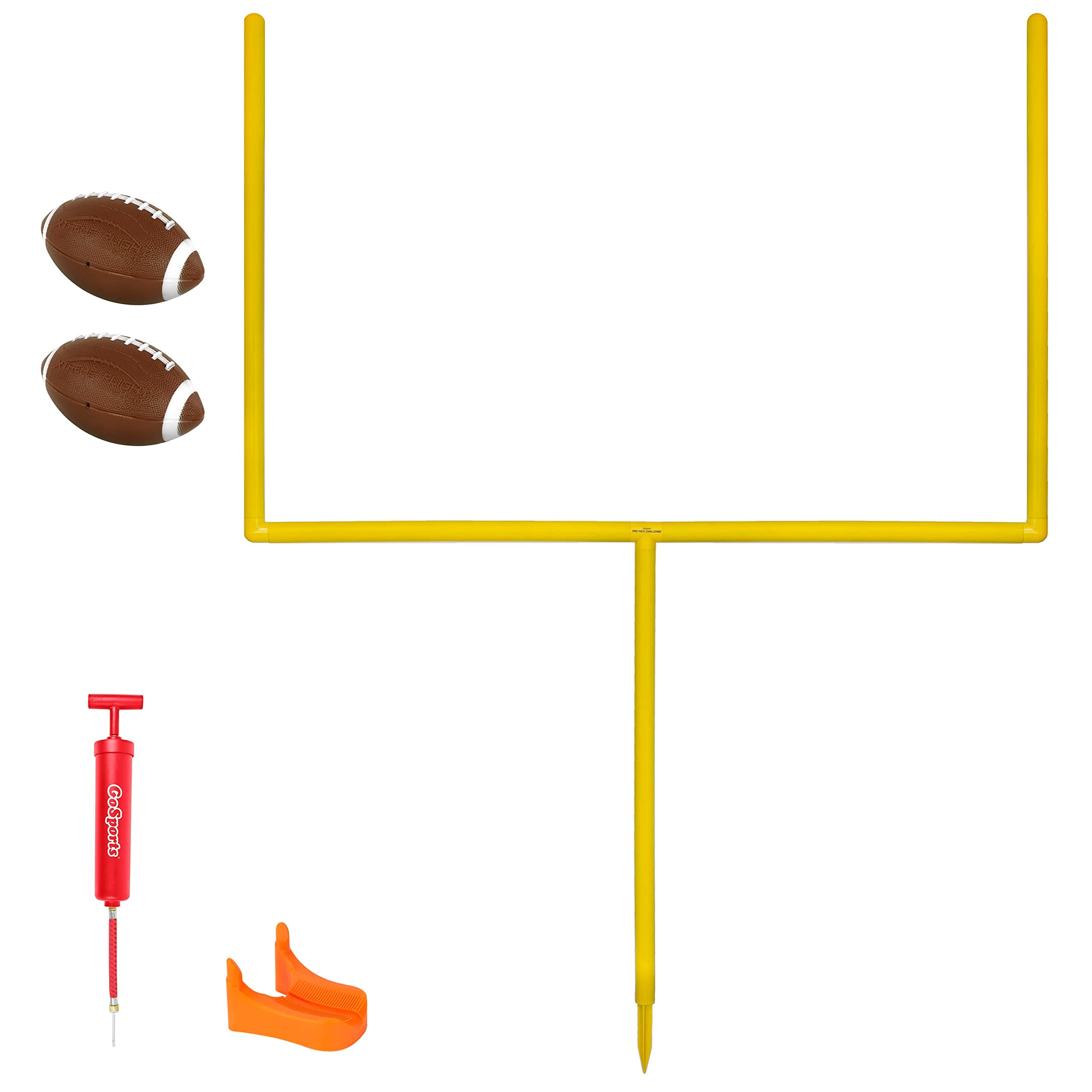 GoSports Football Field Goal Post - 6 or 8 ft Backyard Football Game