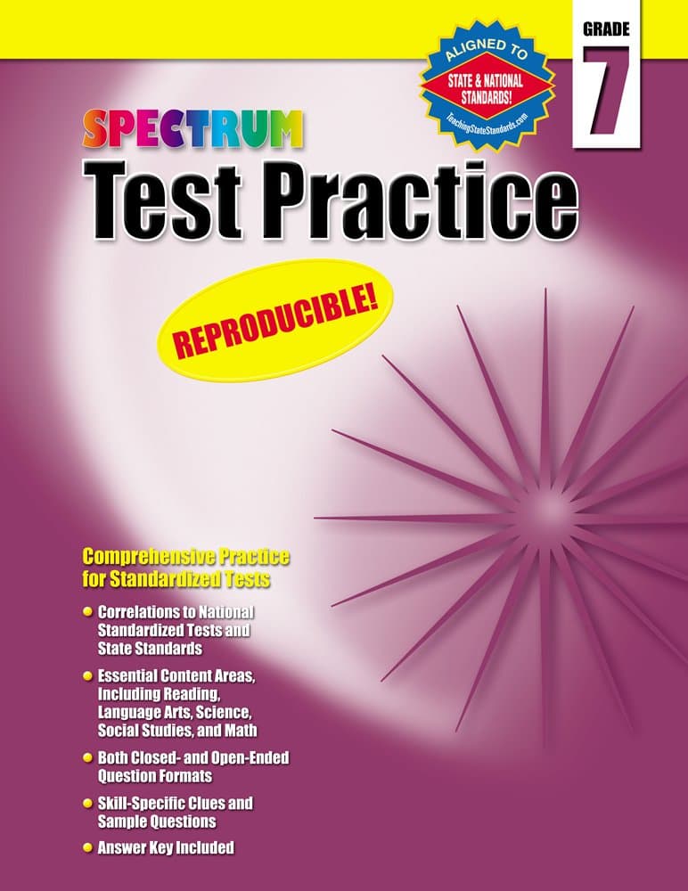 Test Practice, Grade 7 Paperback – January 1, 2003