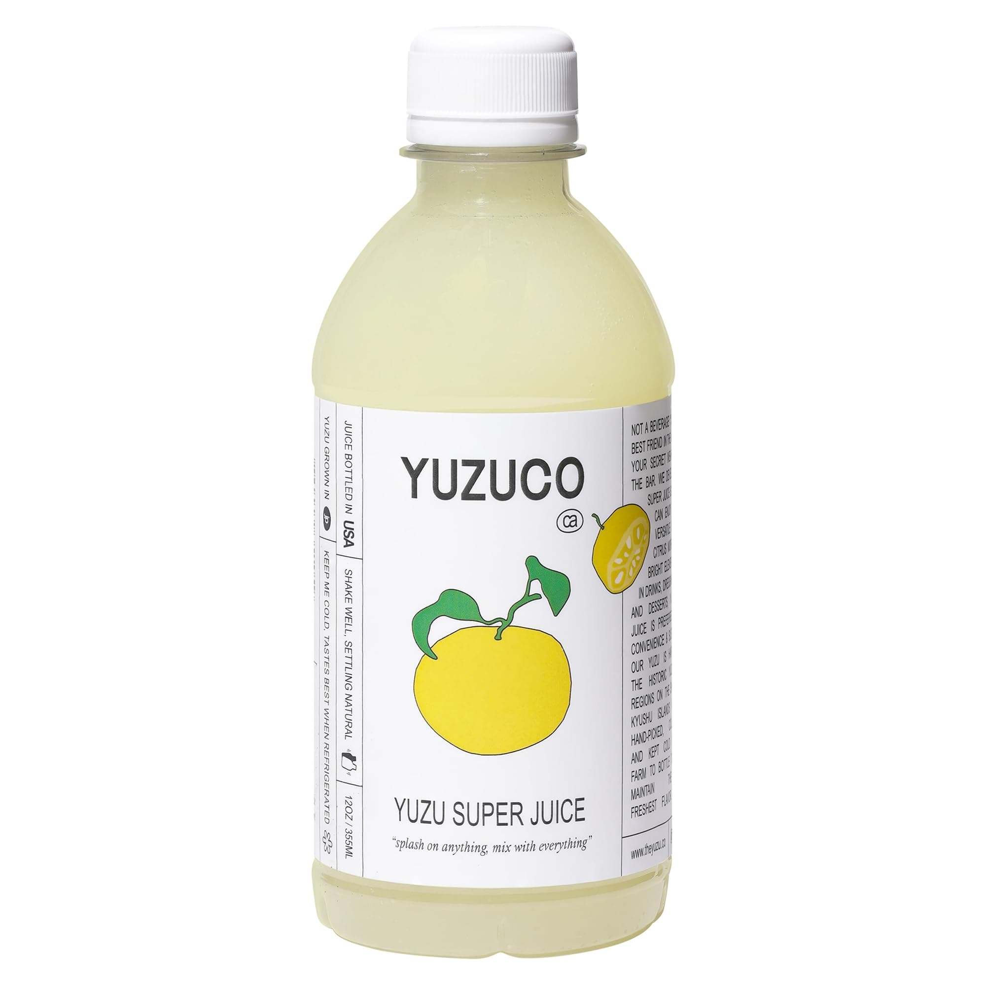 Yuzu Super Juice - 12oz - Loved by Chefs and Mixologists - Never Heat-Treated for Maximum Flavor and Aroma - Bottled in California