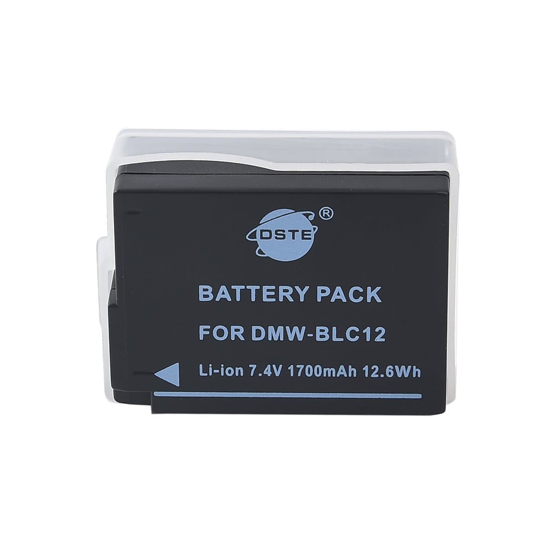 DSTE DMW-BLC12 DMW-BLC12E DMW-BLC12PP Li-Ion Battery Compatible with Panasonic Lumix DMC-G7, DMC-GH2, DMC-FZ330, DMC-FZ200, DMC-FZ1000