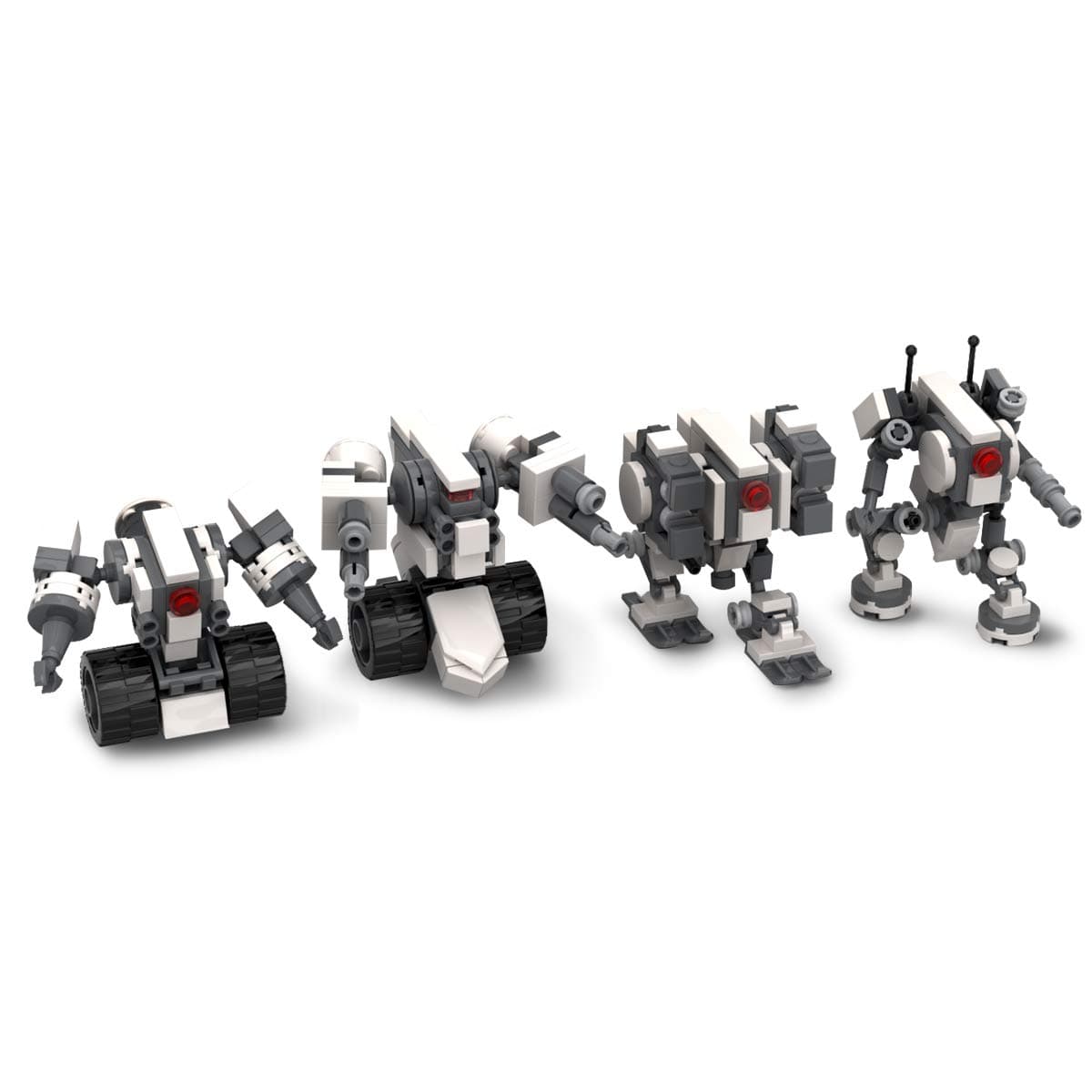 Original Design Mecha Series DIY Building Block,Mini Robot Ruins Team fit for Mobile Frame Zero Game