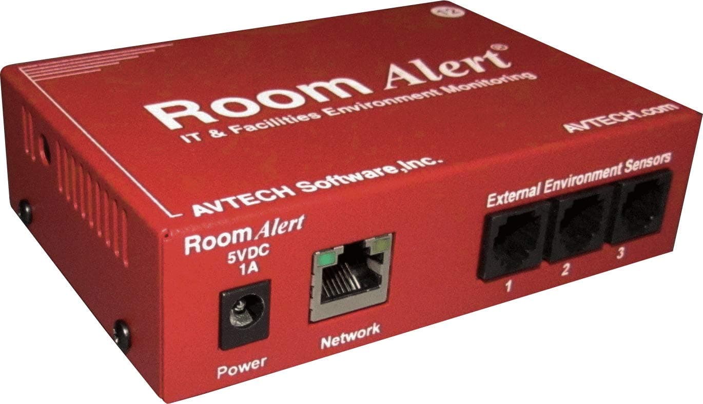 Room Alert 12E Temperature & Environment Monitor – Supports 12 External sensors, 24/7 Online & Software alerting and Reporting, Made in The USA