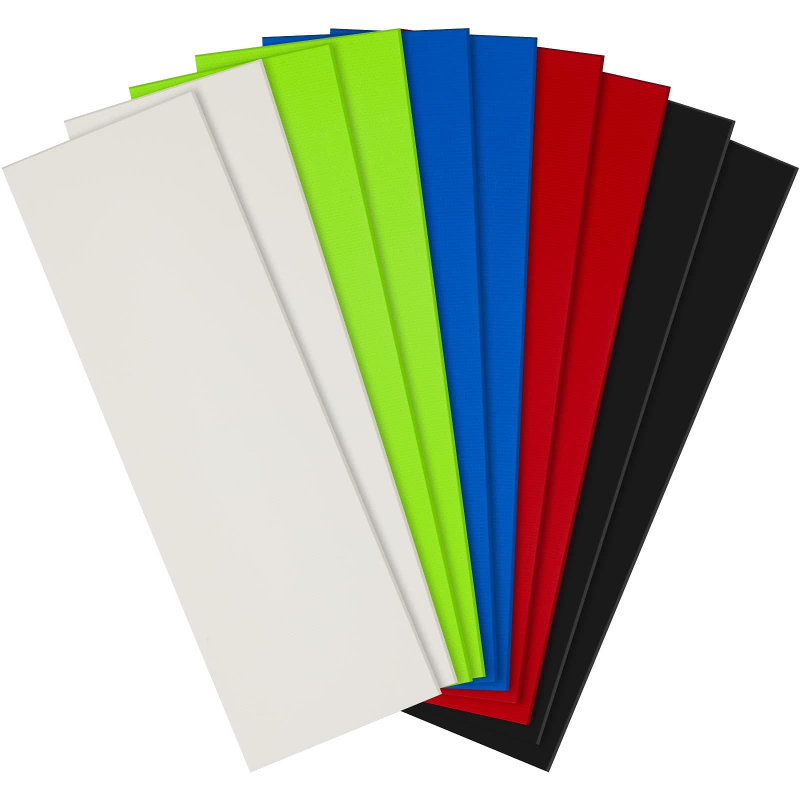 Tinlade 10 Pcs G10 Spacer Sheets G10 Knife Handle Material Handle Liners for Knife Scales Slabs Making Supplies, 5 Colors(6.3 x 2 x 0.04 Inch)
