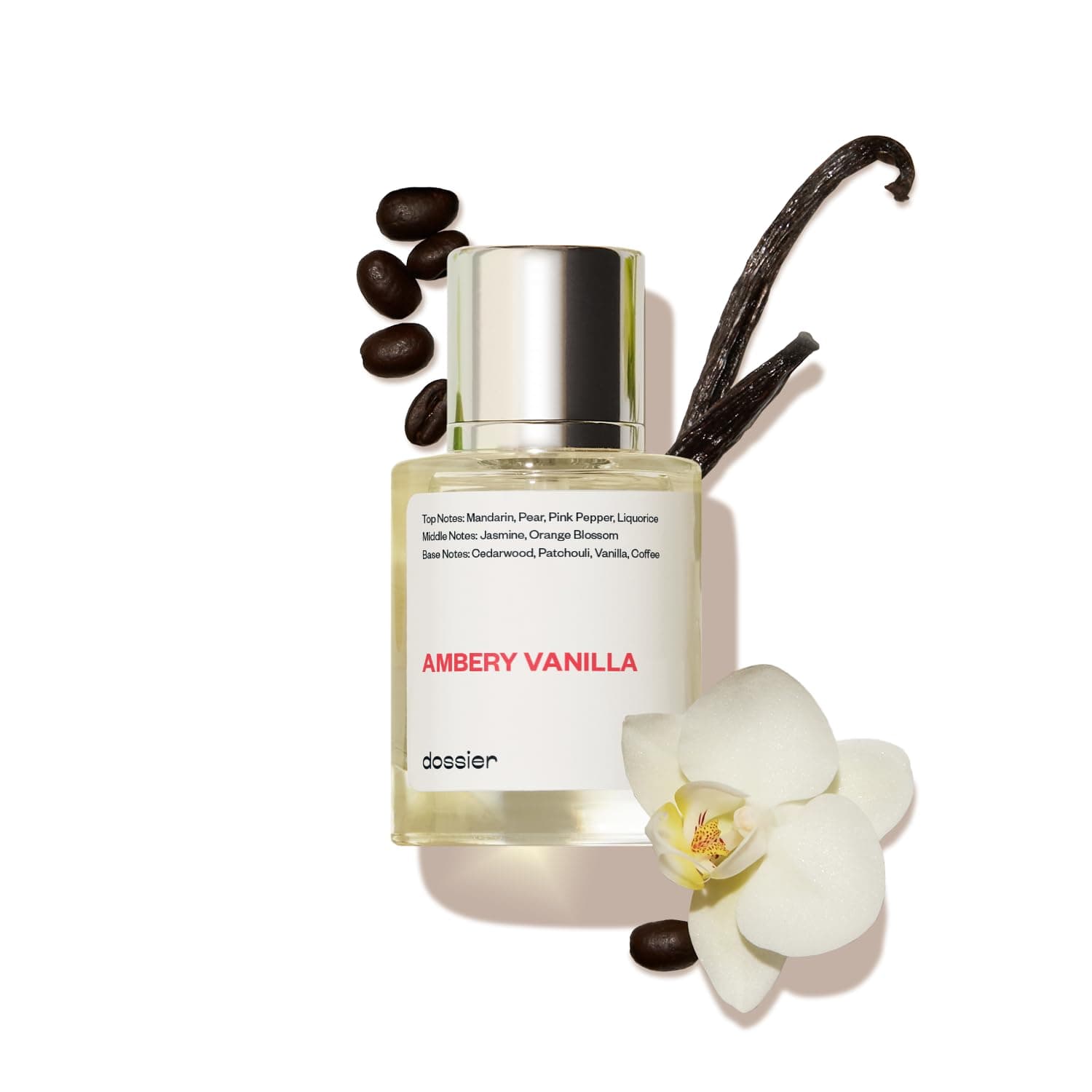 Dossier - Ambery Vanilla 1.7Oz (50ml) - Eau de Parfum - Inspired by Y.S.L's B.lack O.pium - Long-lasting Fragrance - Feminine