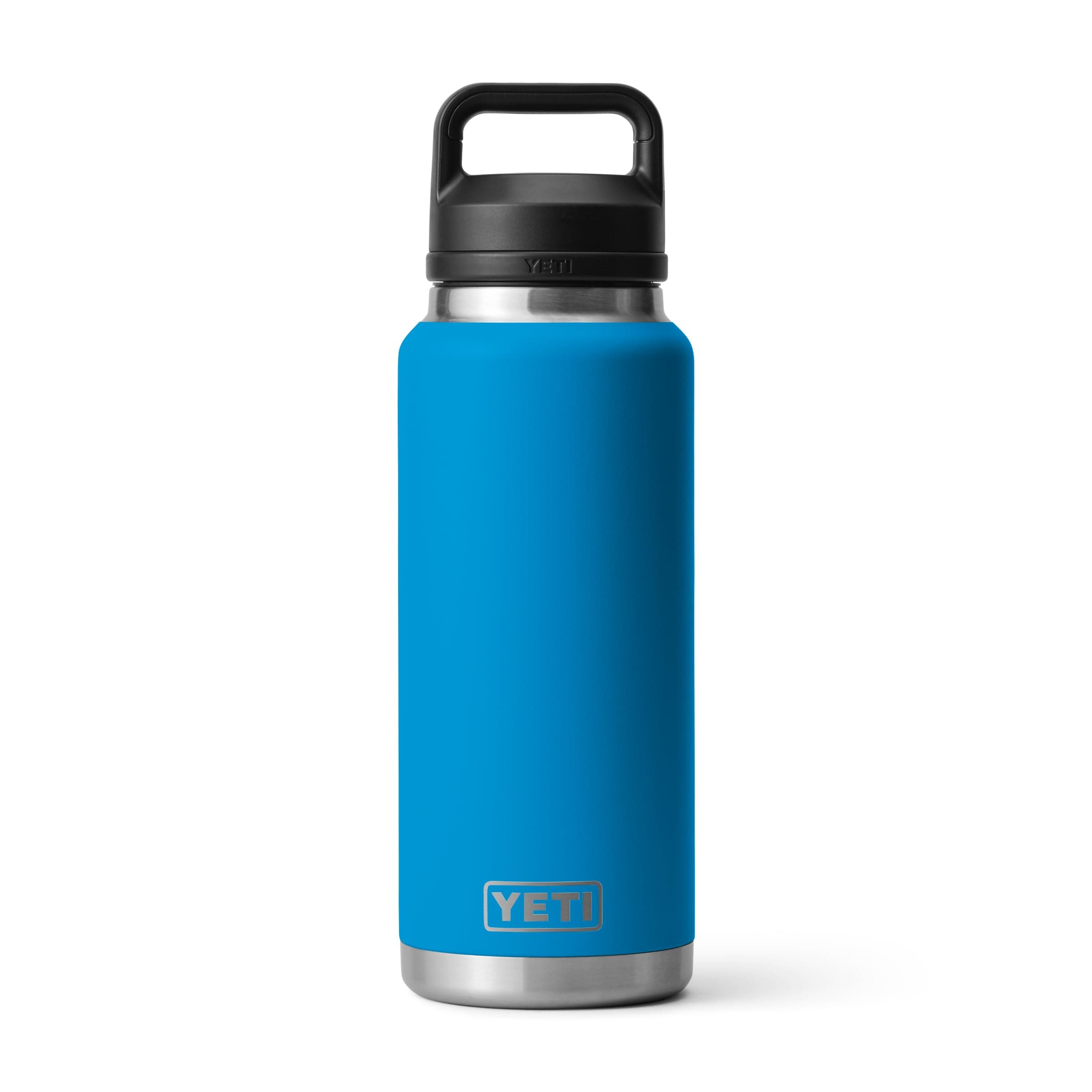 Rambler 36 oz Bottle, Vacuum Insulated, Stainless Steel with Chug Cap, Big Wave Blue