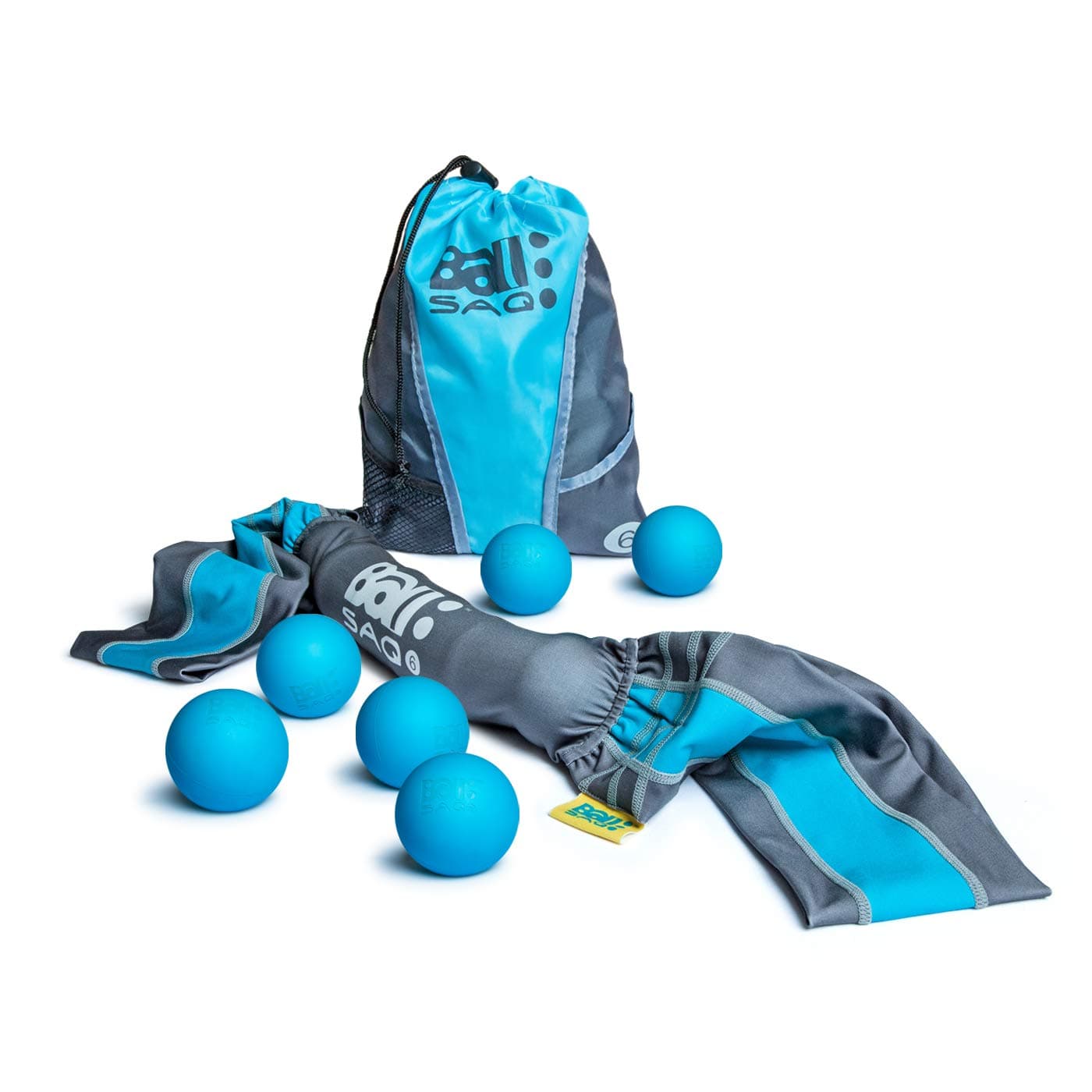 MELAUDIBALSAQ 6 Ultimate Mobility Recovery Massage Balls Fascia & Trigger Point Release Tool, Deep Tissue Yoga Therapy - More Portable Than Foam Roller - Perfect Workout Companion