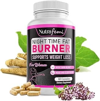 GLP-1 Weight Loss Supplement | Fat Burner for Women | Weight Loss - Night Time Fat Burner with Carb Blocker & Appetite Suppressant | Less Craving | Belly Fat Burner & Thermogenic Metabolism Booster