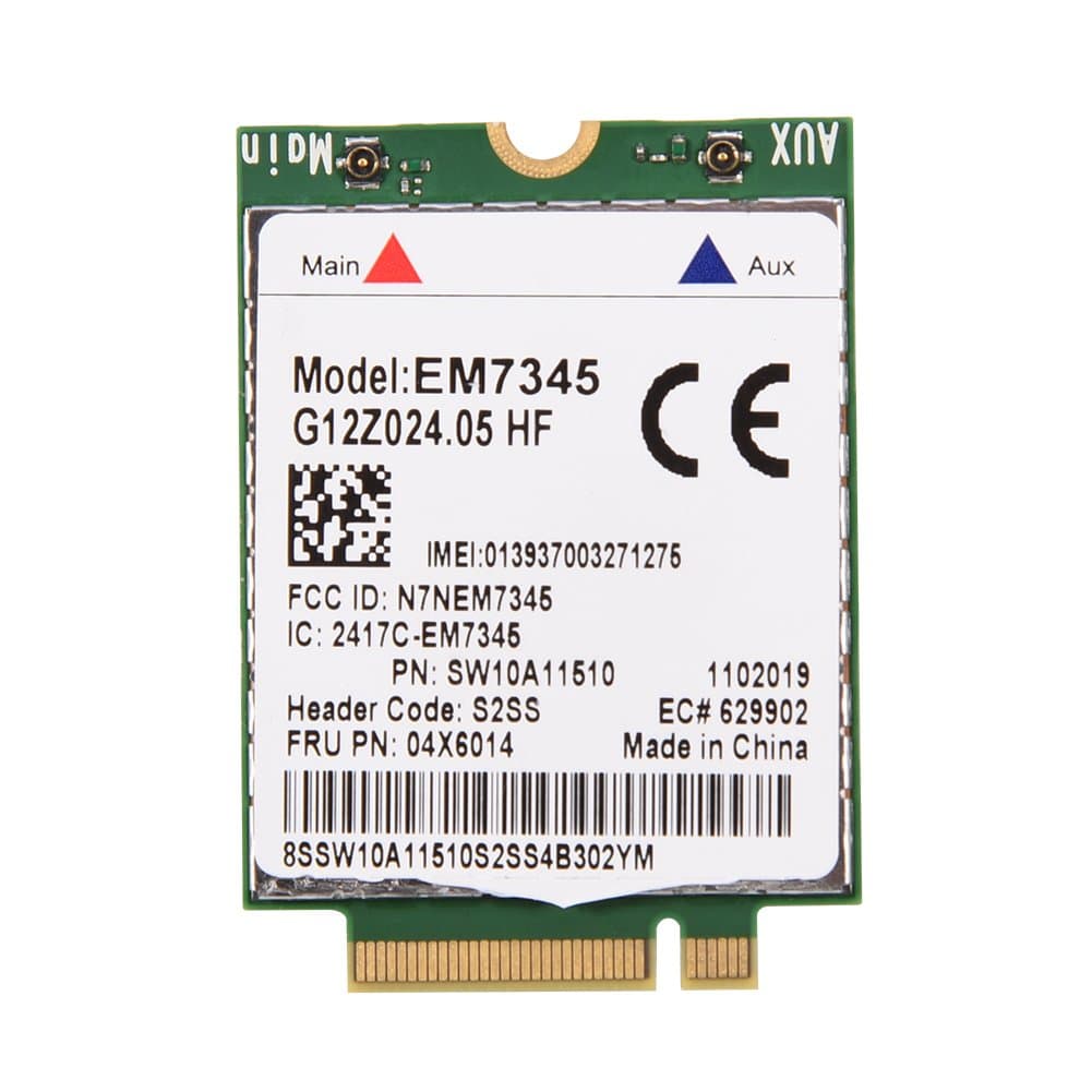EM7345 4G Module, 04X6014 4G LTE WWAN Card for Thinkpad X1C W550 T450 X240 X240S X250 X250S T431s T440 T440p T440s T450 T450s