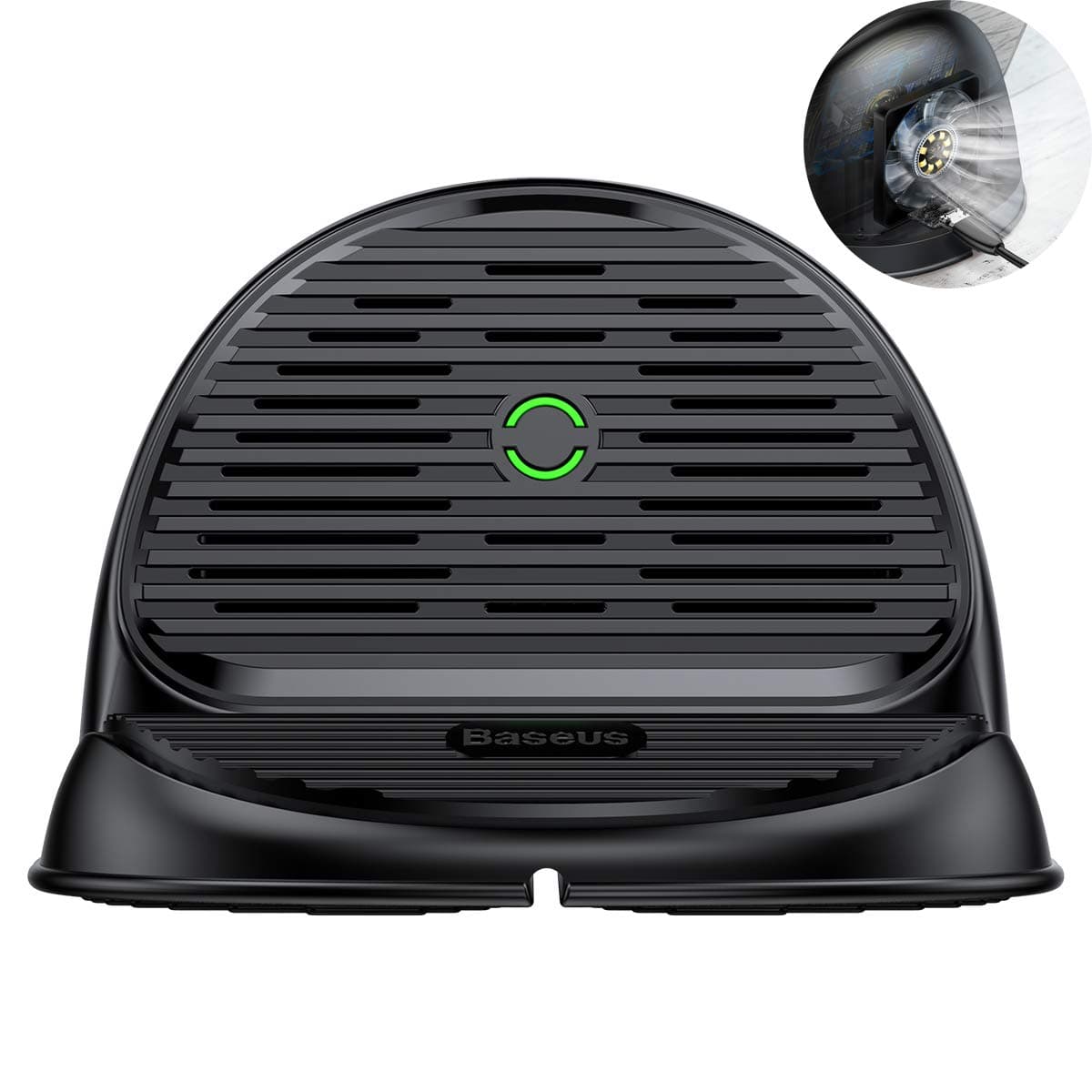 Casloyal Fast Wireless Charger, 10W/15W Qi Fast Charger Stand With Cooling Fan System for Samsung Galaxy S8/S8+/S9/S9+/Note 8/9/ S7/S7 Edge, Standard Charger for iPhone XS/X/XS Max/XR/8/8 Plus