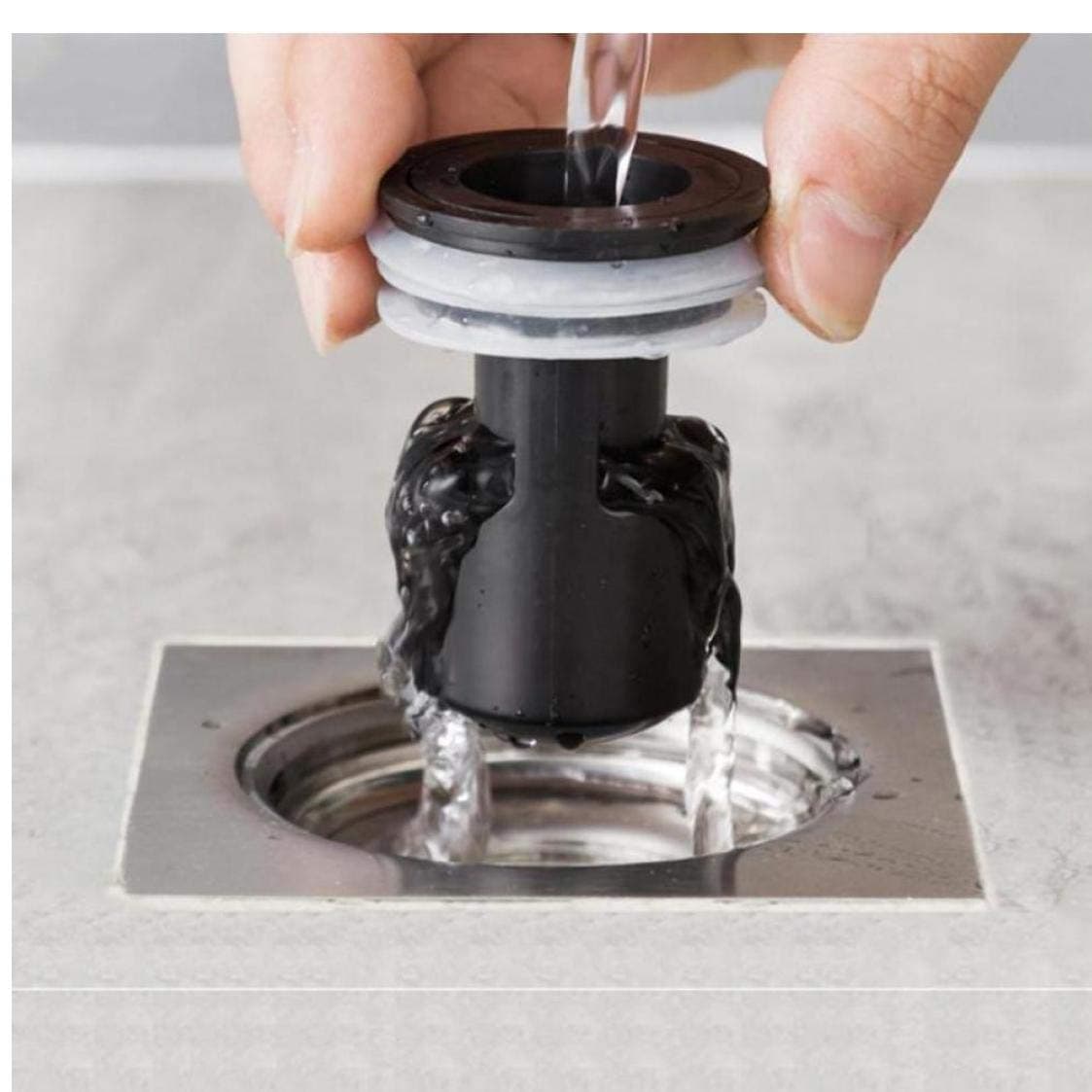 Anti-Odor Silicone Sink Strainer Filter Water Stopper Floor Drain Hair Bathtub Plug With/Without Filter