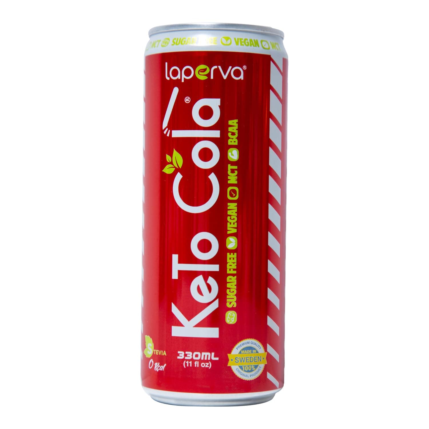 Laperva Keto Cola Vegan Freindly Zero Calorie Cola, Contains 5 mg MCT & BCAAs, 3 mg Glutamine, Also Includes Important Minerals such as Sodium, Magnesium, and Potassium - 1 Piece
