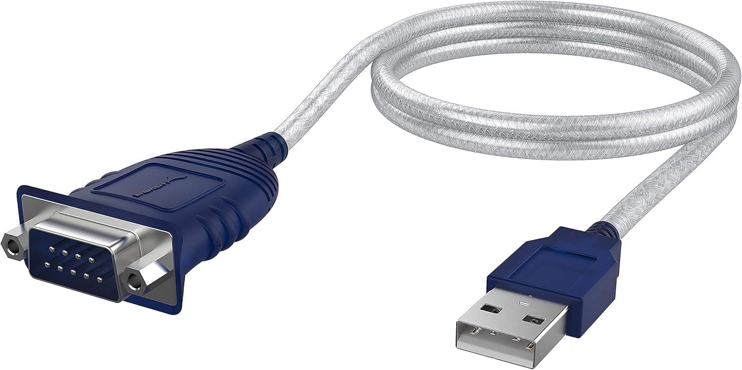 SABRENT Usb 2.0 To Serial (9-Pin) Db-9 Rs-232 Converter Cable, Prolific Chipset, Hexnuts -, [Windows 10/8.1/8/7/Vista/Xp, Mac Os X 10.6 And Above] 2.5 Feet (Cb-Db9P), Blue