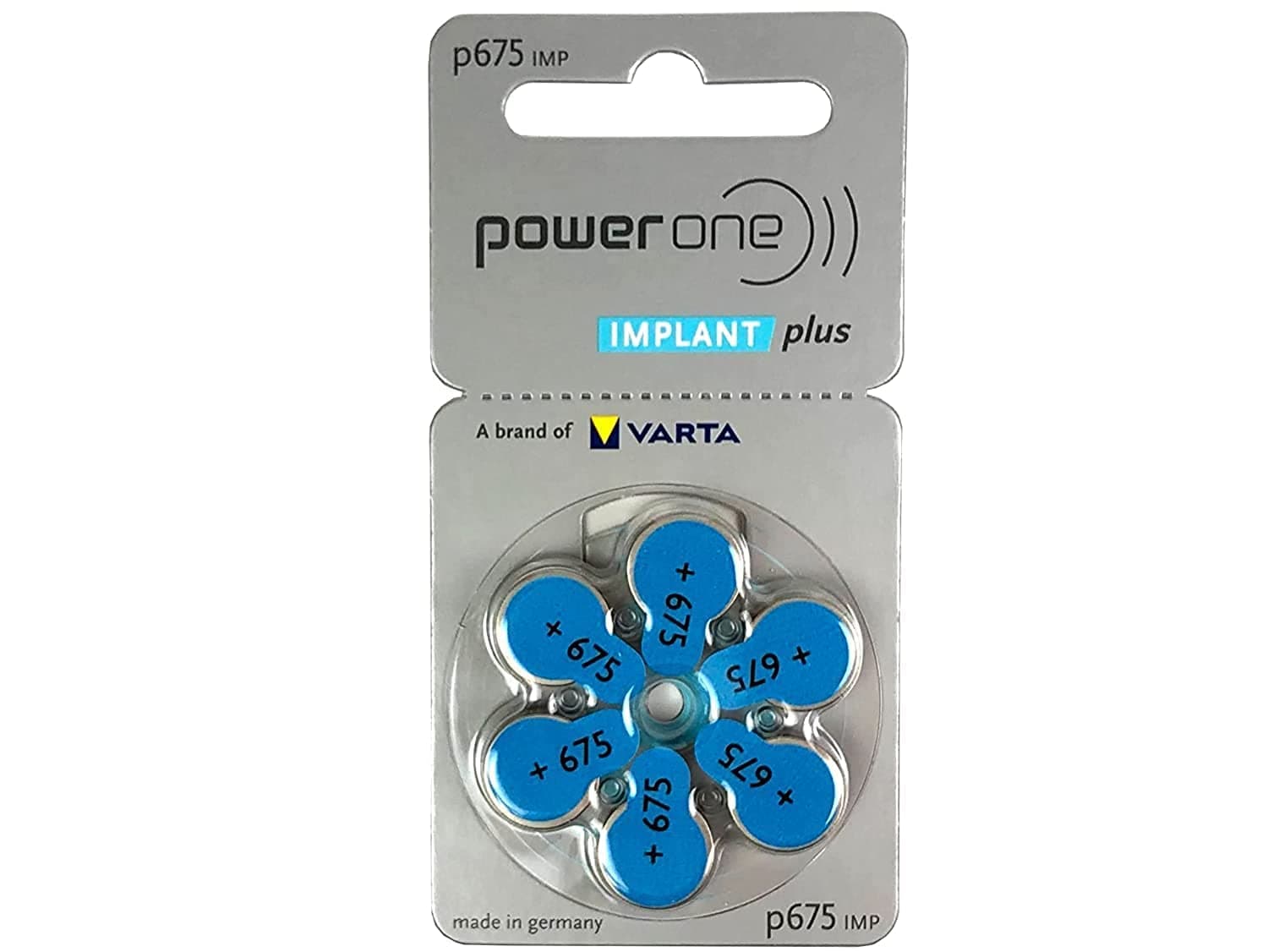 10 Packs (60 Batteries) Power One Cochlear Implant Batteries! 60 batteries by Power One.