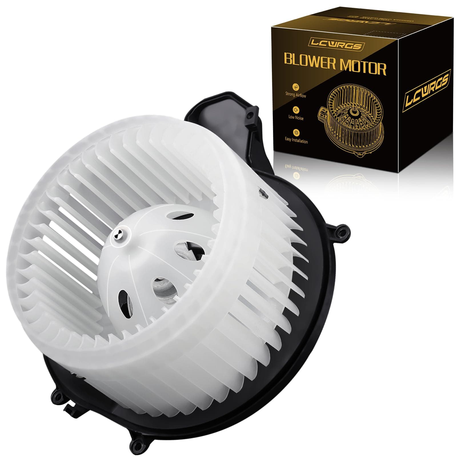 LCWRGS AC Heater Blower Motor with Fan Fits for 2003 2004 2005 2006 2007 2008 2009 Volvo XC90 V70 S80 S60 XC70 Replaces# 700186