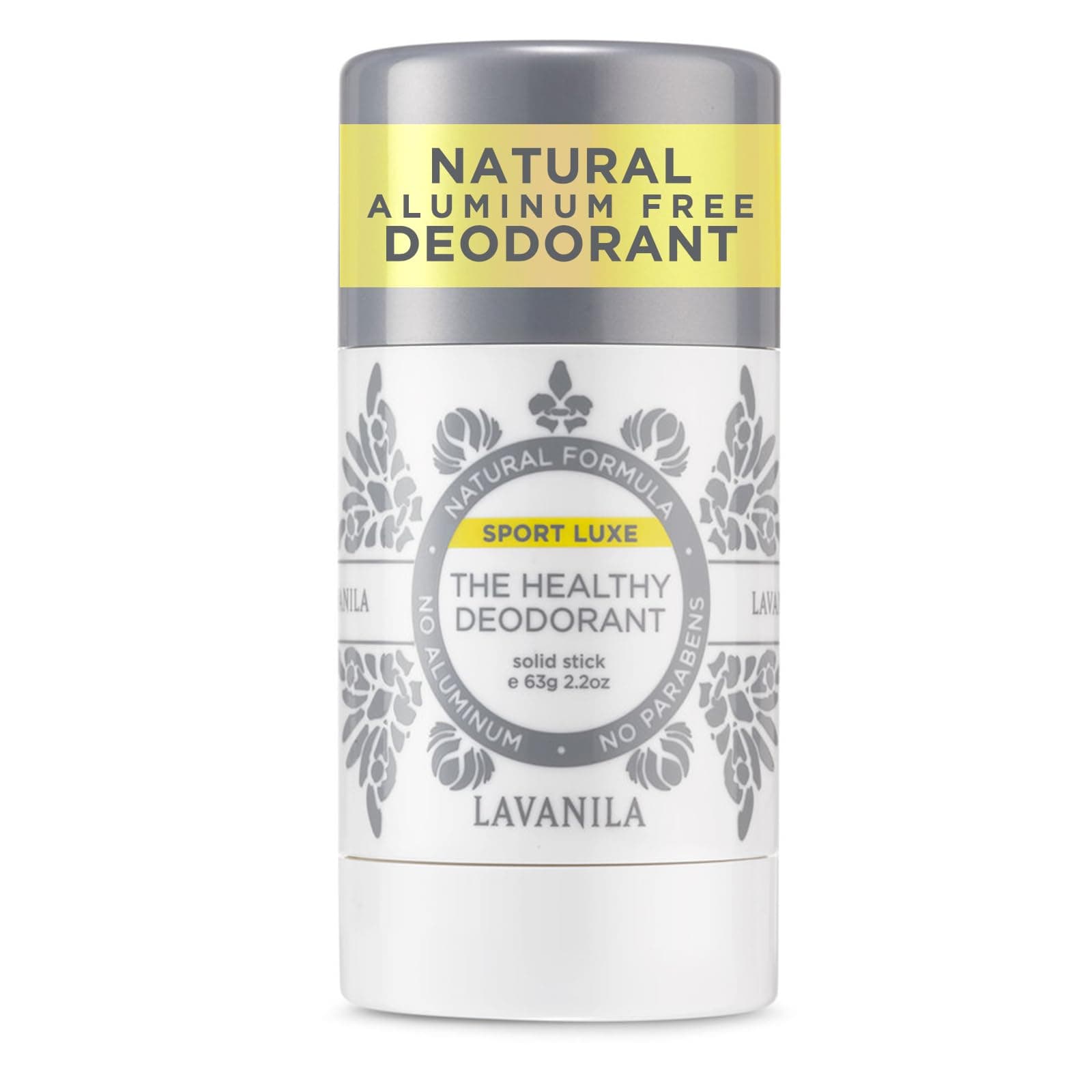 Sport Luxe Aluminum Free Deodorant, 2oz - Triple Odor Protection, Fresh Scent - Solid Stick Deodorant for Men & Women, Vegan