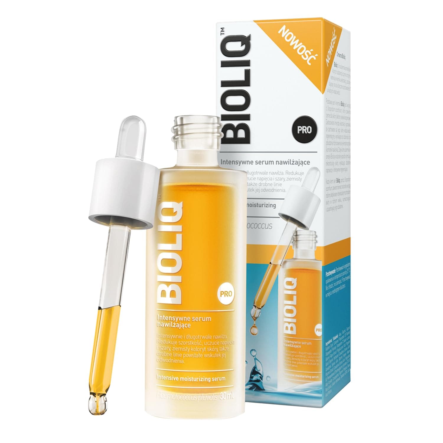 Bioliq - PRO Intensive Moisturizing Serum - Hydrating Face with Water-Boosting Technology and Hyaluronic Acid for Radiant, Moisturized Skin - 30ml