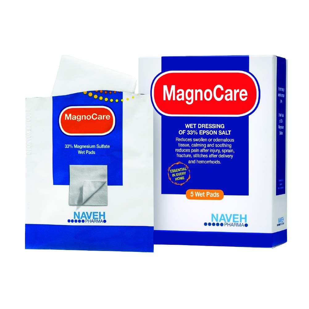 MagnoCare | Magnesium & Epsom Salt Wet Pads to Reduce Pain, Aches and Inflammation | 5 Individually-Wrapped | Single-Use Pads