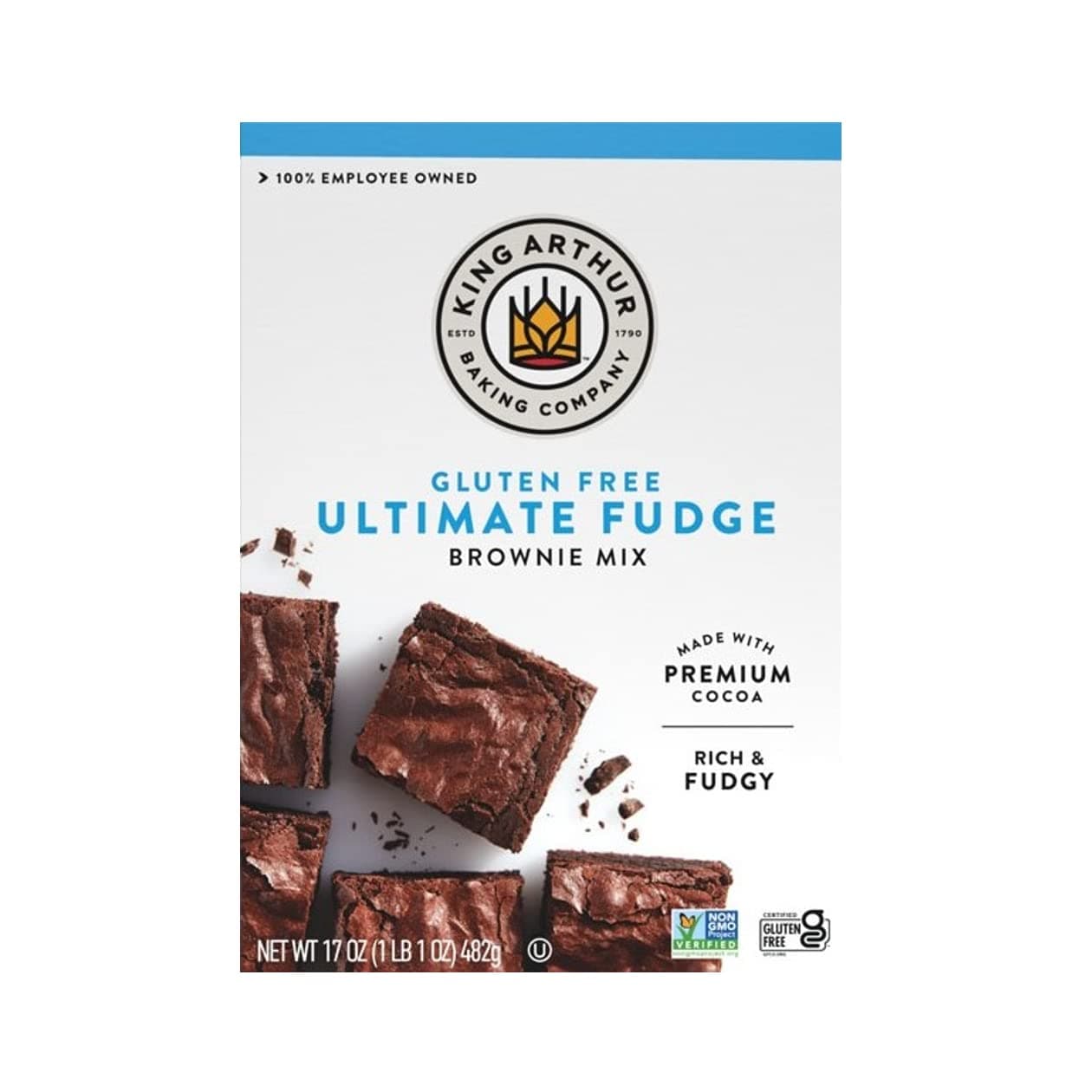 Gluten Free Fudge Brownie Mix, Certified Gluten-Free, Non-GMO Project Verified, Certified Kosher, 17 Ounces